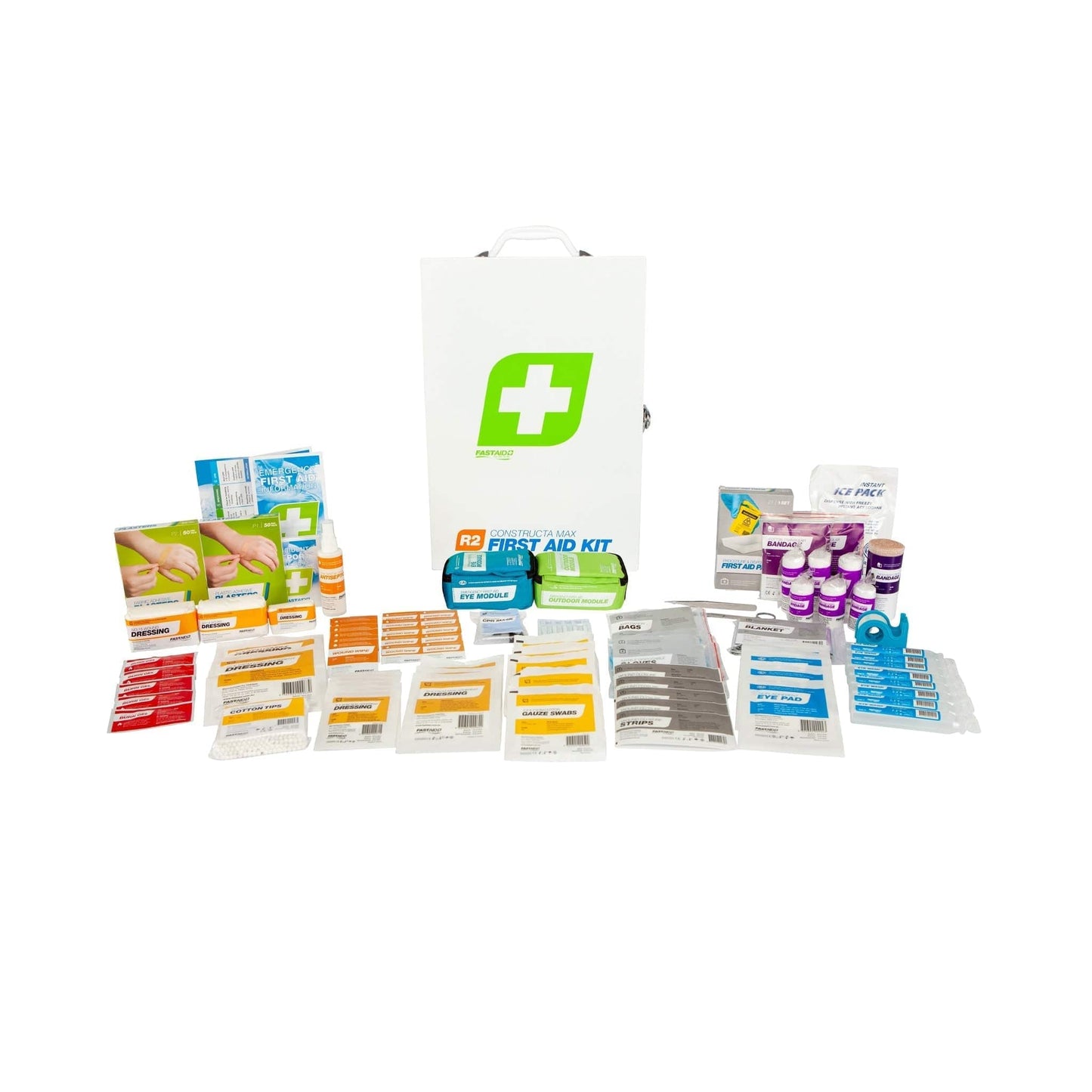 FastAid First Aid Kits FastAid R2 Constructa Max Metal Cabinet First Aid Kit