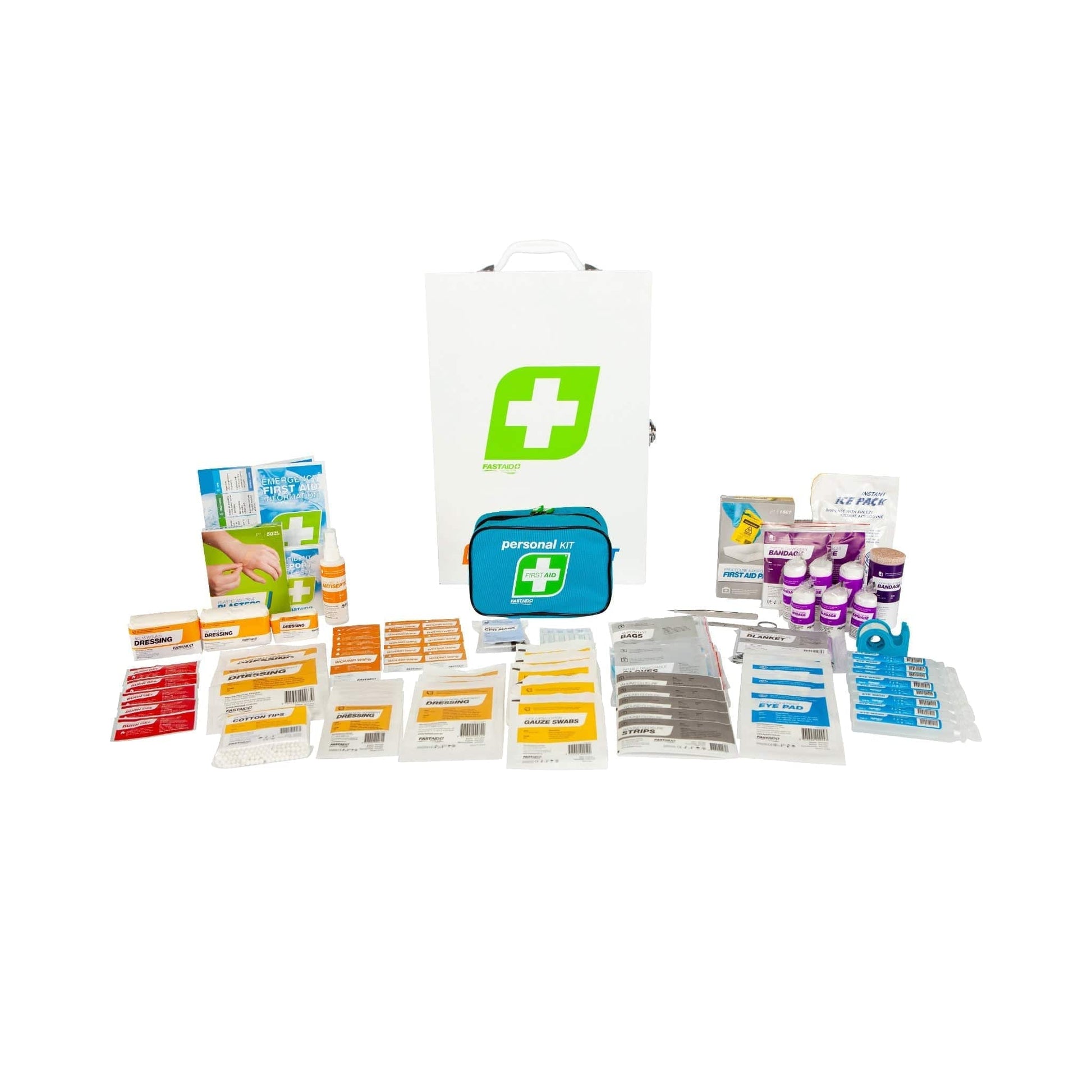 FastAid First Aid Kits FastAid R2 Education Responseâ Metal Cabinet First Aid Kit