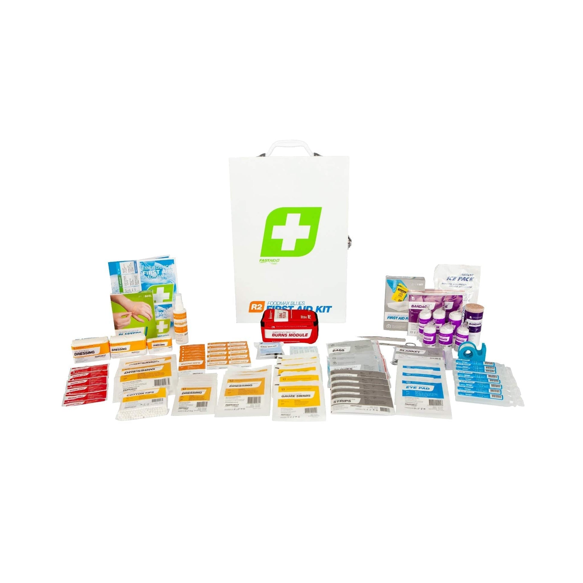 FastAid First Aid Kits FastAid R2 Foodmax Blues Metal Cabinet First Aid Kit