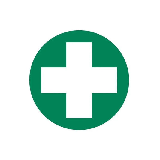 FastAid First Aid Equipment First Aid Cross Only Decal, 50mm diameter