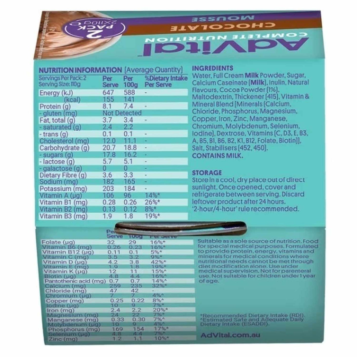 Flavour Creations Advital Mousse Chocolate