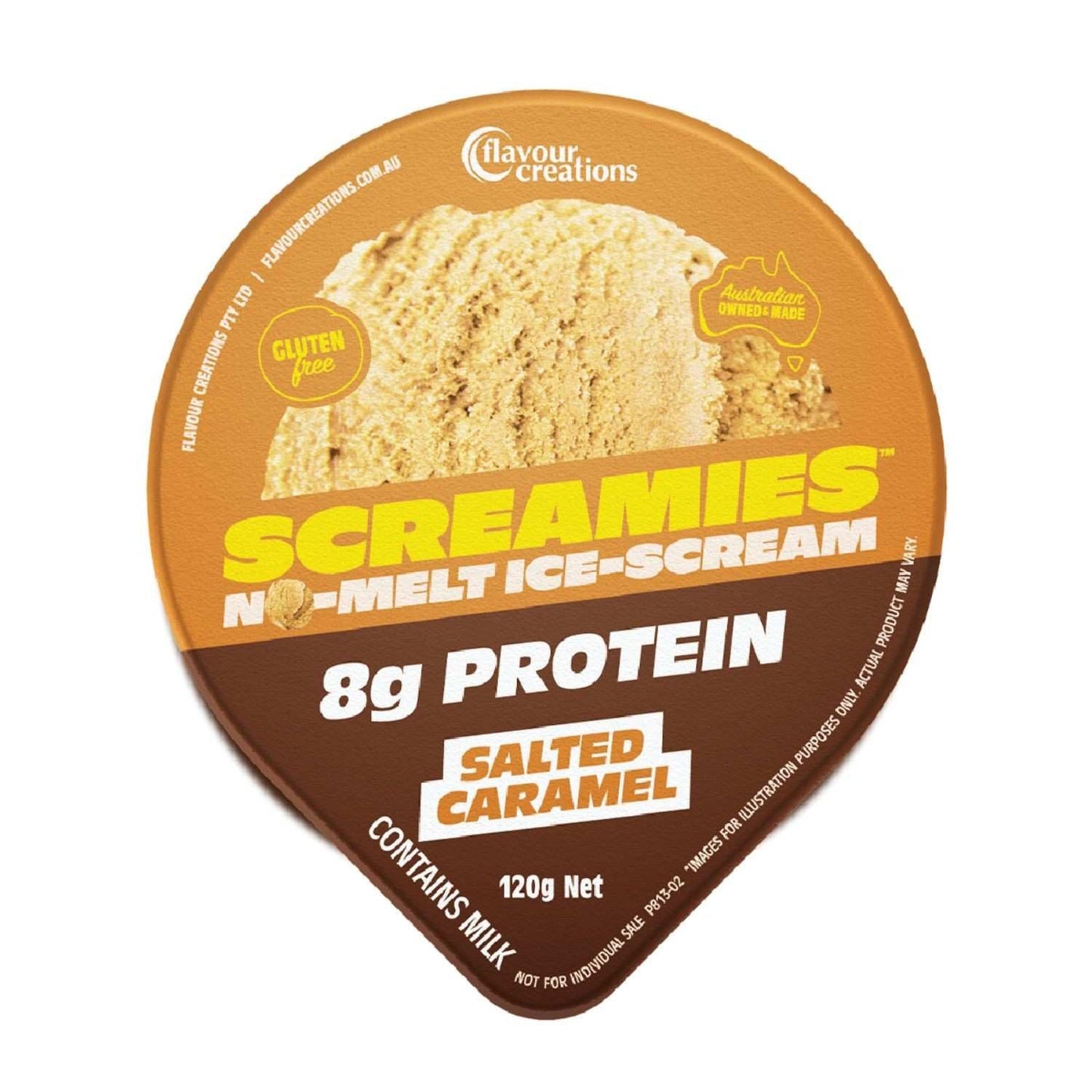Flavour Creations Screamies No Melt Ice Cream Protein Salted Caramel