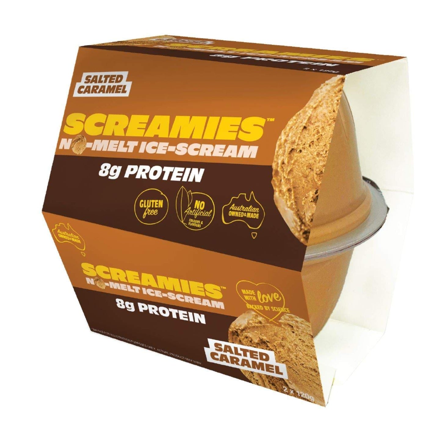 Flavour Creations Screamies No Melt Ice Cream Protein Salted Caramel
