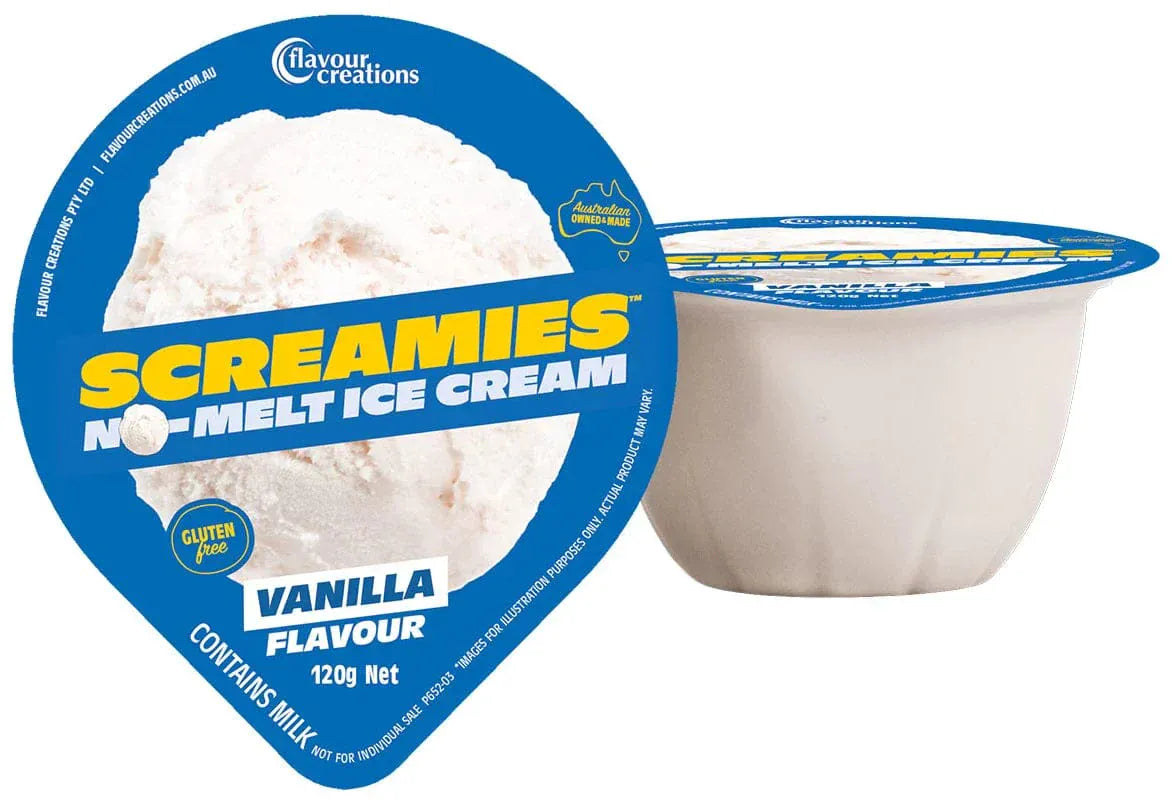 Flavour Creations Screamies No Melt Ice Cream Vanilla