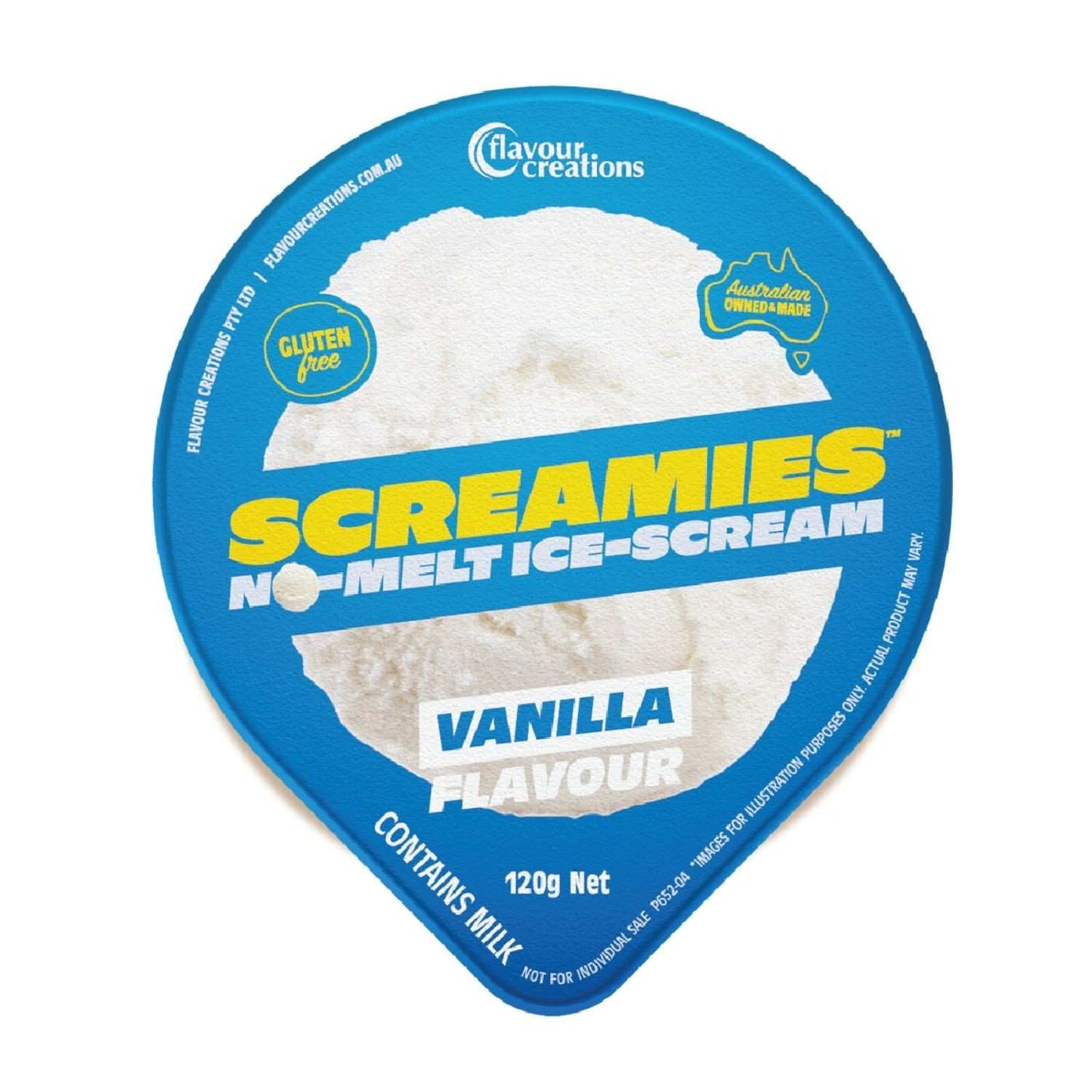 Flavour Creations Screamies No Melt Ice Cream Vanilla