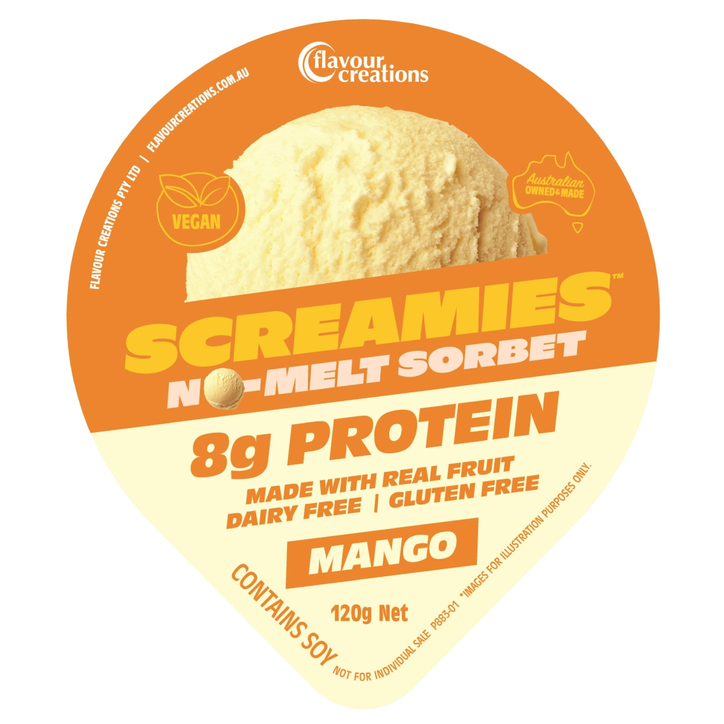 Flavour Creations Screamies No-Melt Sorbet Mango