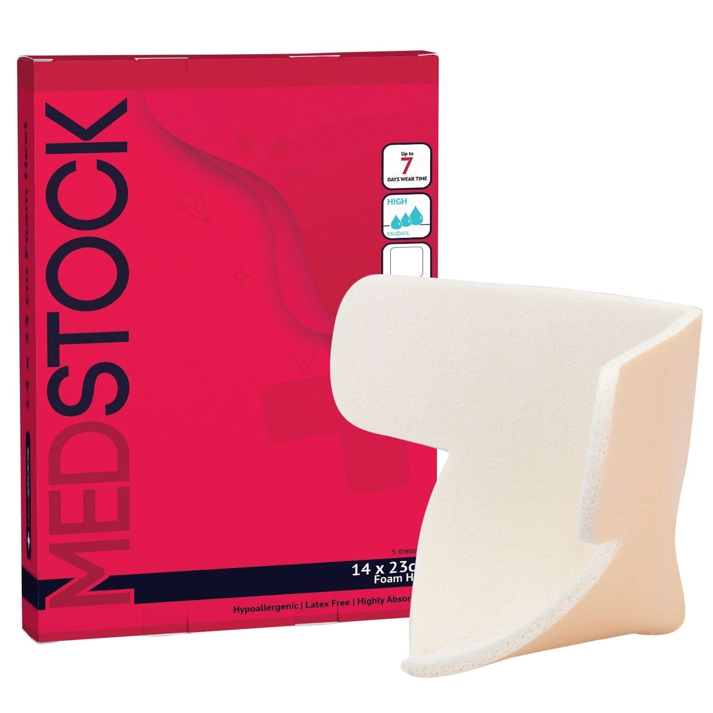 Foam Non-Adhesive Heel Dressing 14cm x 23cm