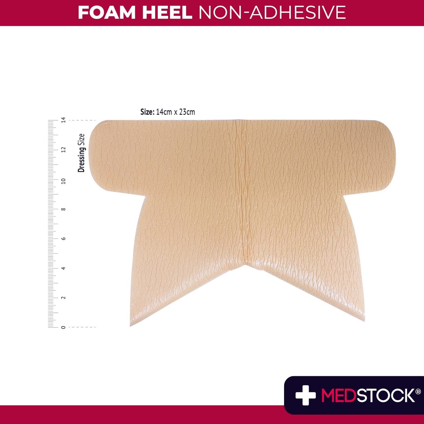 Foam Non-Adhesive Heel Dressing 14cm x 23cm