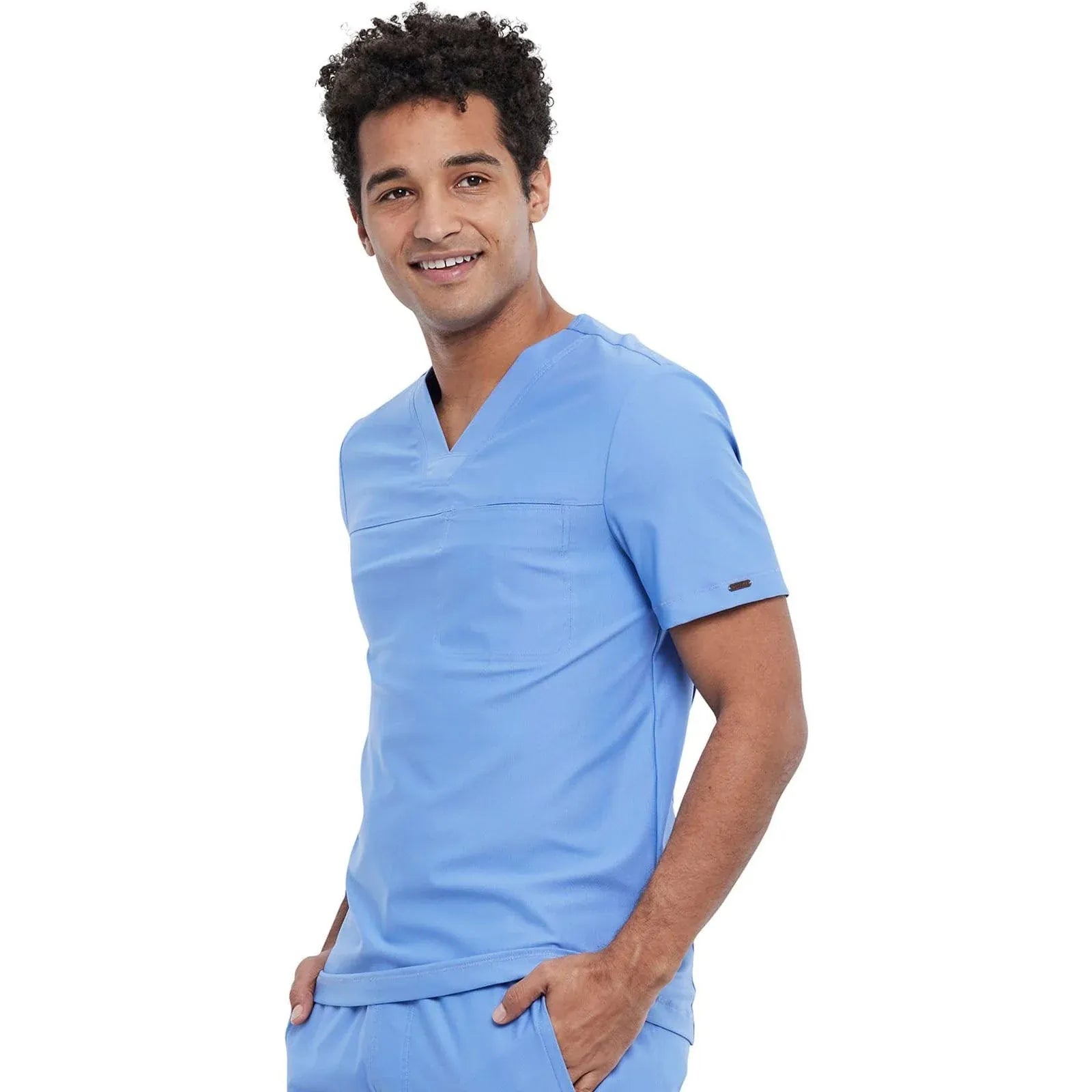 Form by Cherokee Scrub Tops Form by Cherokee Men's Scrubs Tuckable V-Neck Top