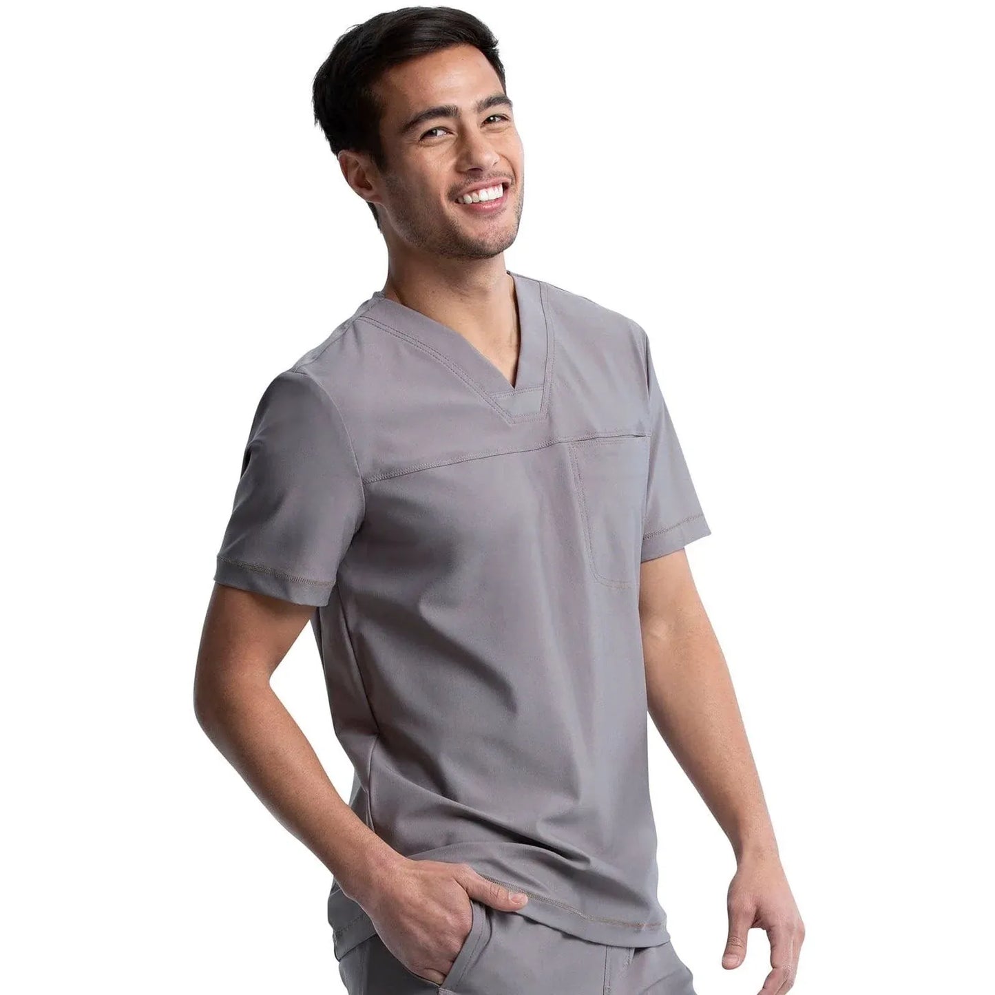 Form by Cherokee Scrub Tops Form by Cherokee Men's Scrubs Tuckable V-Neck Top