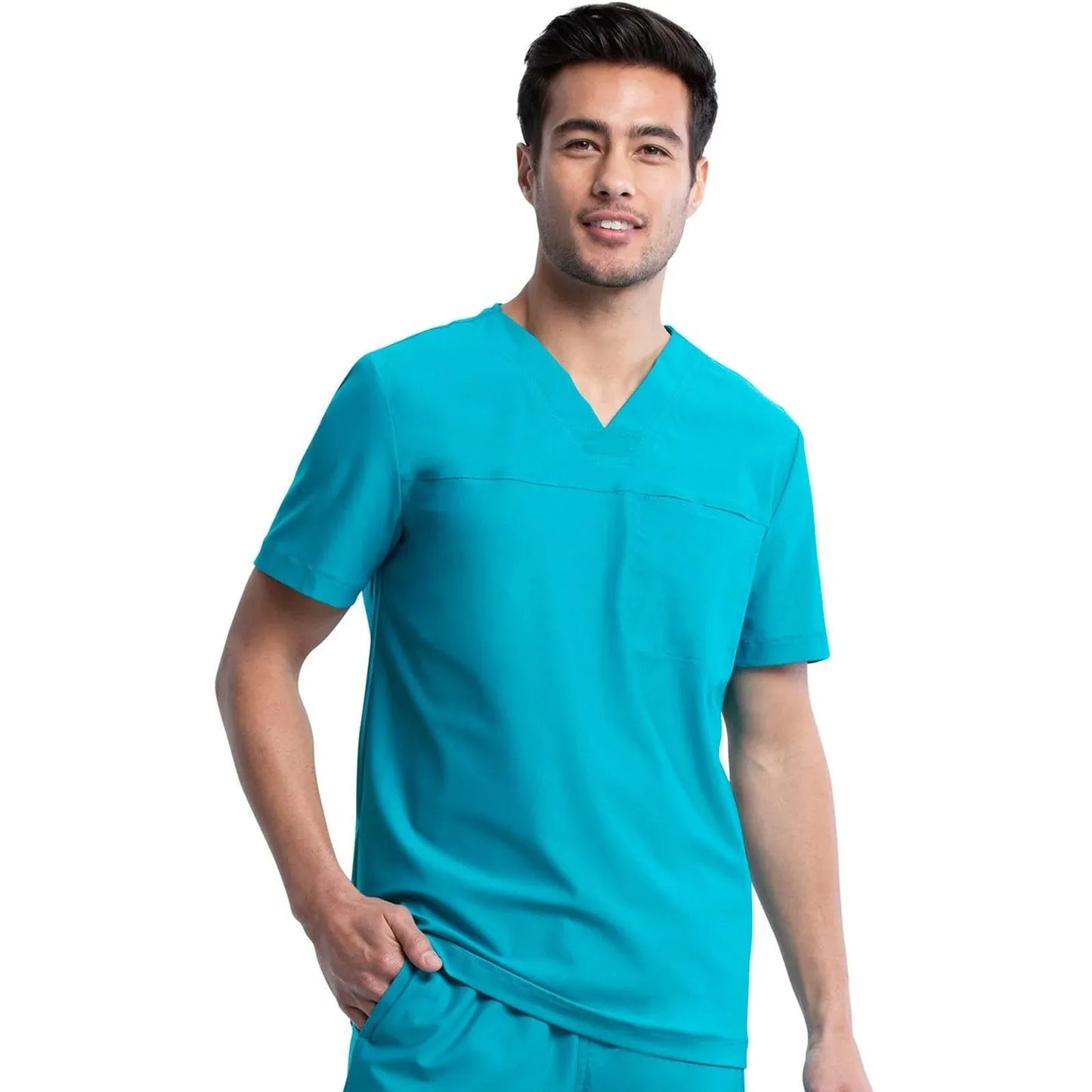 Form by Cherokee Scrub Tops Form by Cherokee Men's Scrubs Tuckable V-Neck Top
