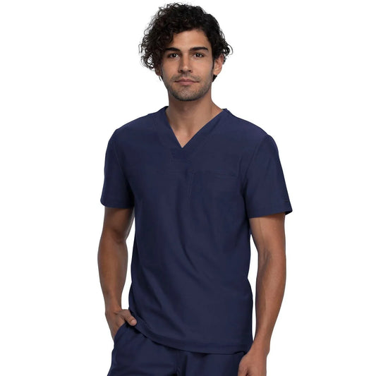 Form by Cherokee Scrub Tops Navy / XS Form by Cherokee Men's Scrubs Tuckable V-Neck Top