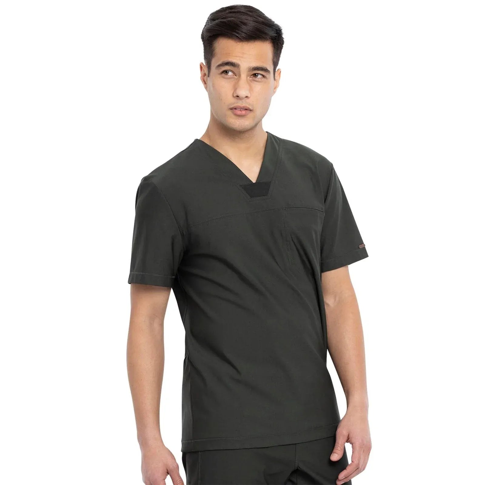 Form by Cherokee Scrub Tops Form by Cherokee Men's Scrubs Tuckable V-Neck Top Olive Branch