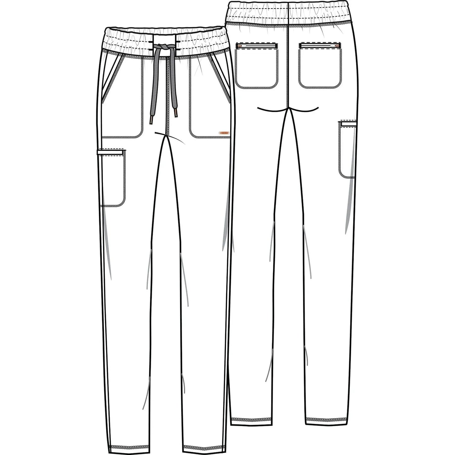 Form By Cherokee Scrub Pants Form by Cherokee Scrubs Tapered Leg Pant