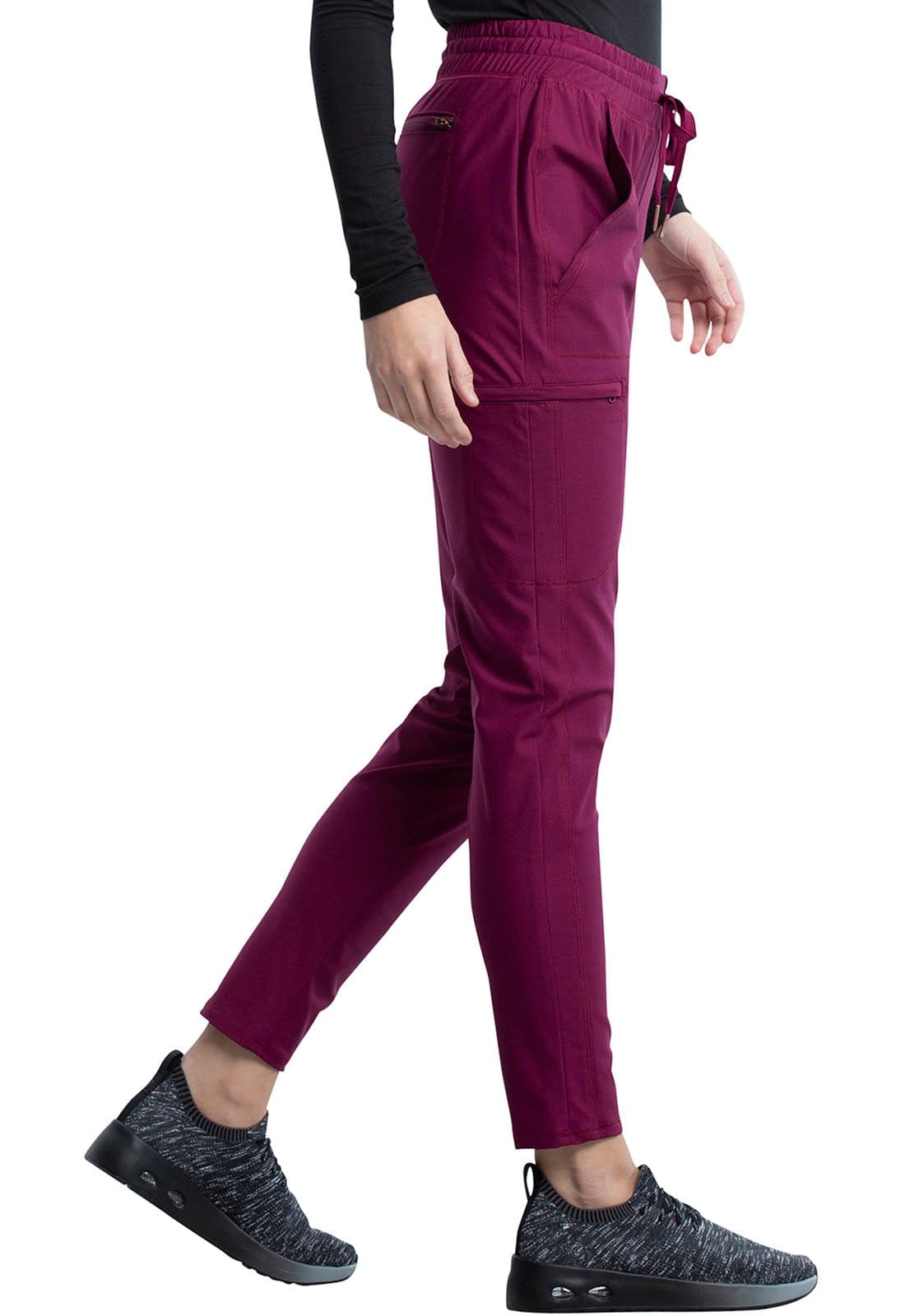Form By Cherokee Scrub Pants Wine / XXS Form by Cherokee Scrubs Tapered Leg Pant