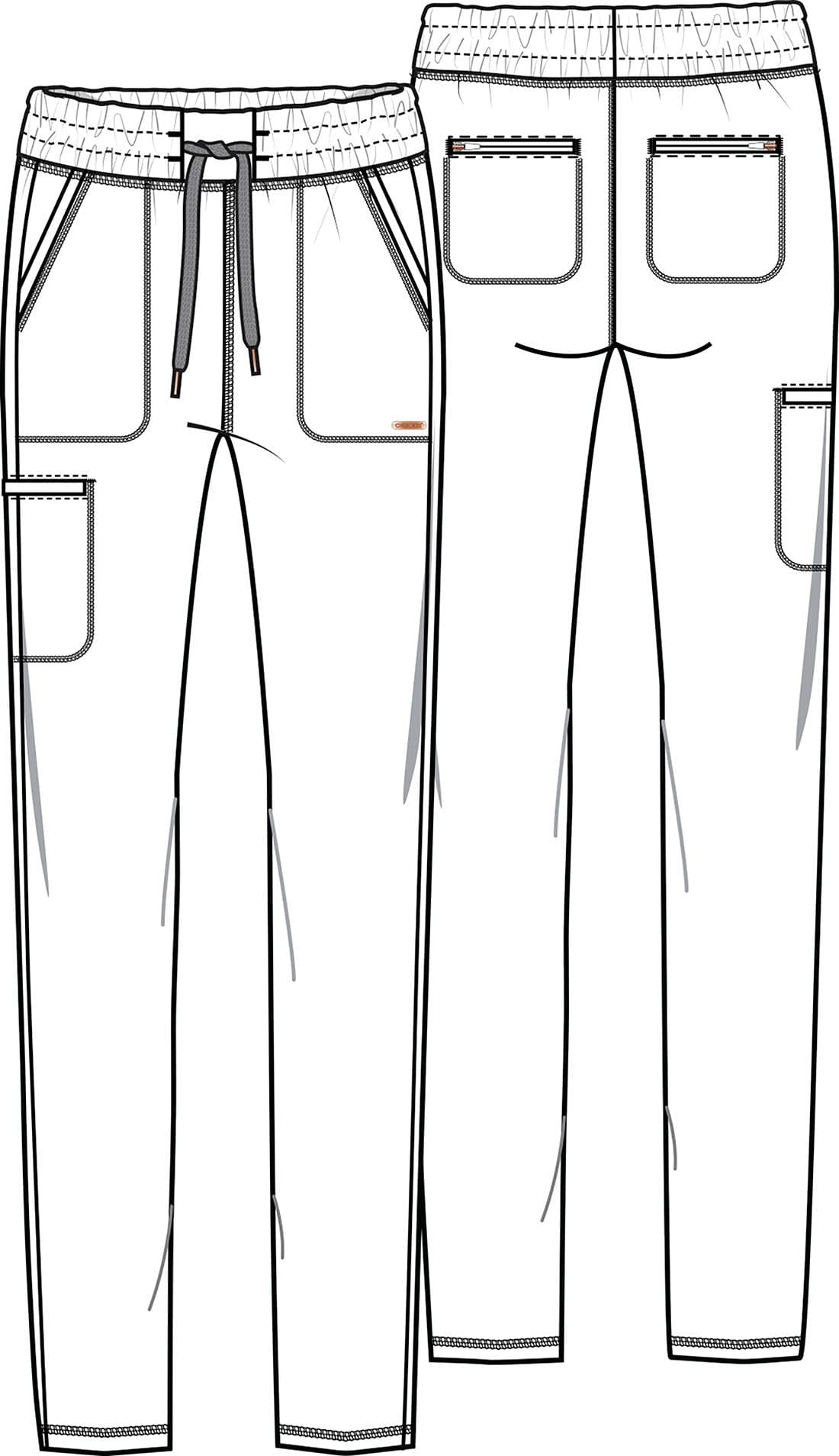 Form By Cherokee Scrub Pants Form by Cherokee Scrubs Tapered Leg Pant