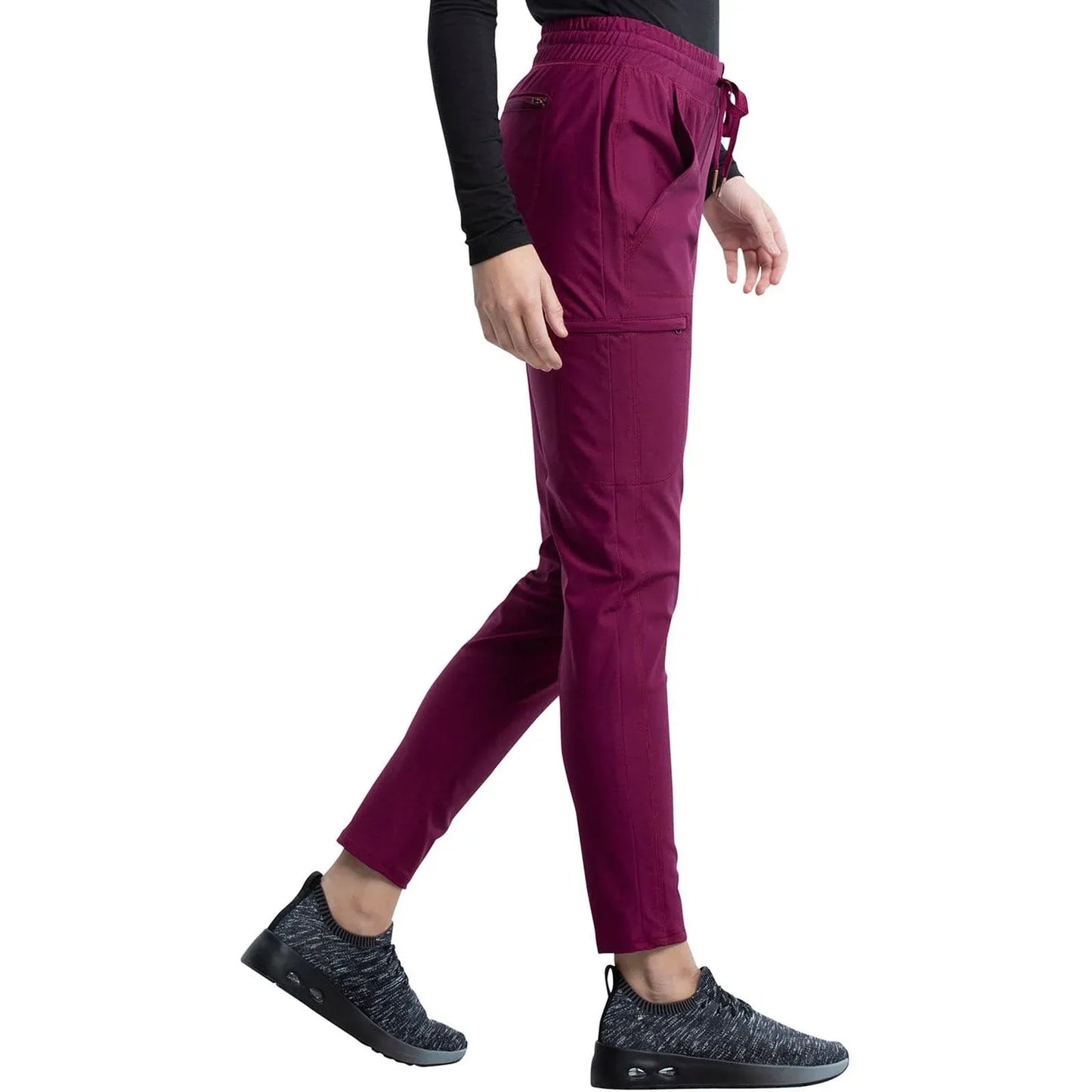 Form By Cherokee Scrub Pants Wine / XXS Form by Cherokee Scrubs Tapered Leg Pant