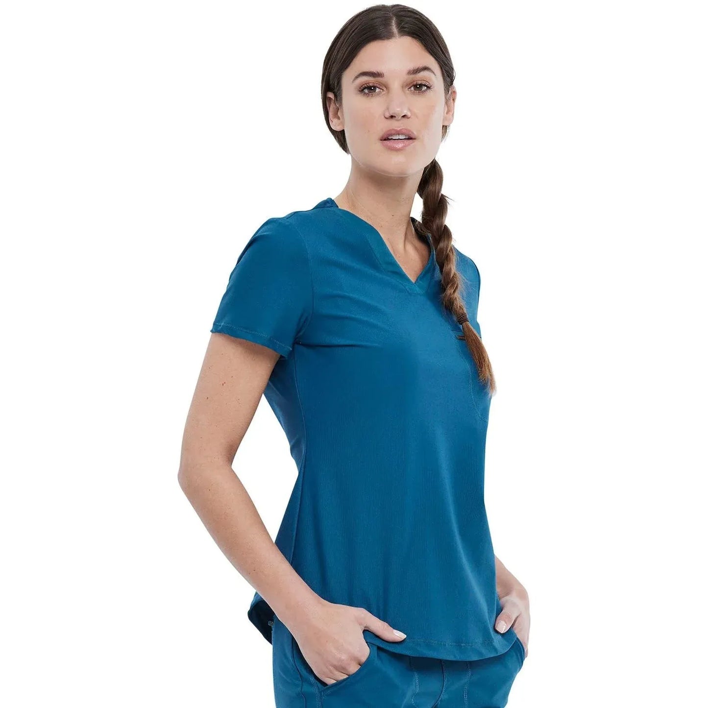 Form By Cherokee Scrub Tops Form by Cherokee Scrubs Tuckable V-Neck Top