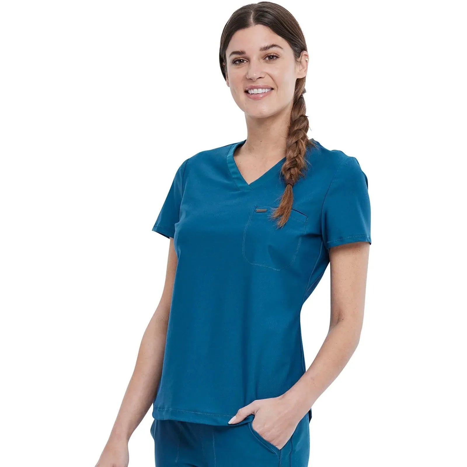 Form By Cherokee Scrub Tops Form by Cherokee Scrubs Tuckable V-Neck Top