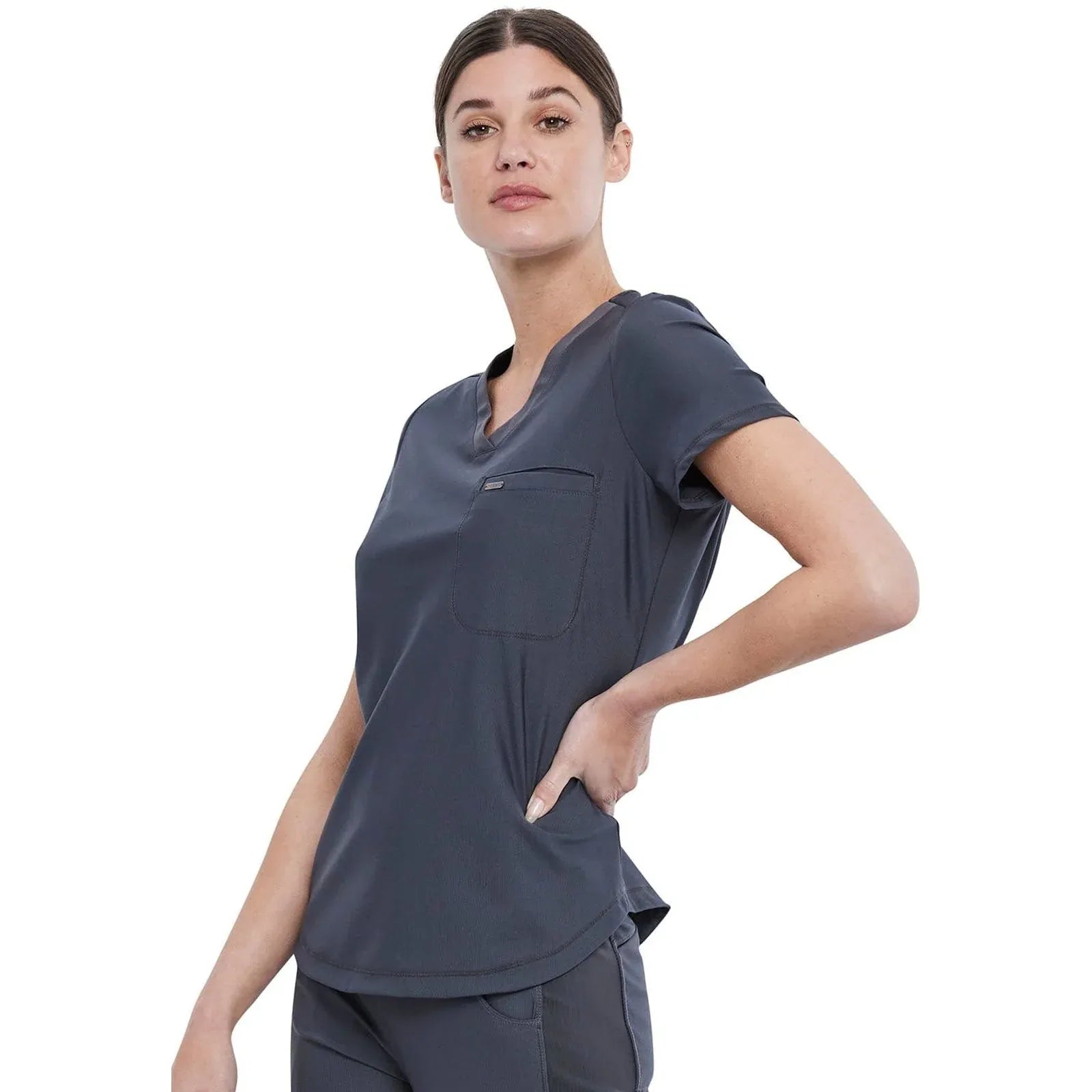 Form By Cherokee Scrub Tops Form by Cherokee Scrubs Tuckable V-Neck Top