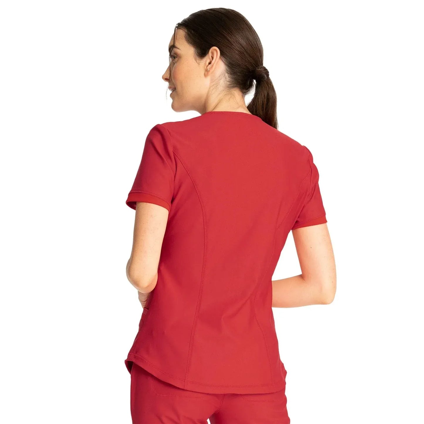 Form By Cherokee Scrub Tops Form by Cherokee Scrubs V-Neck Top Ruby Punch