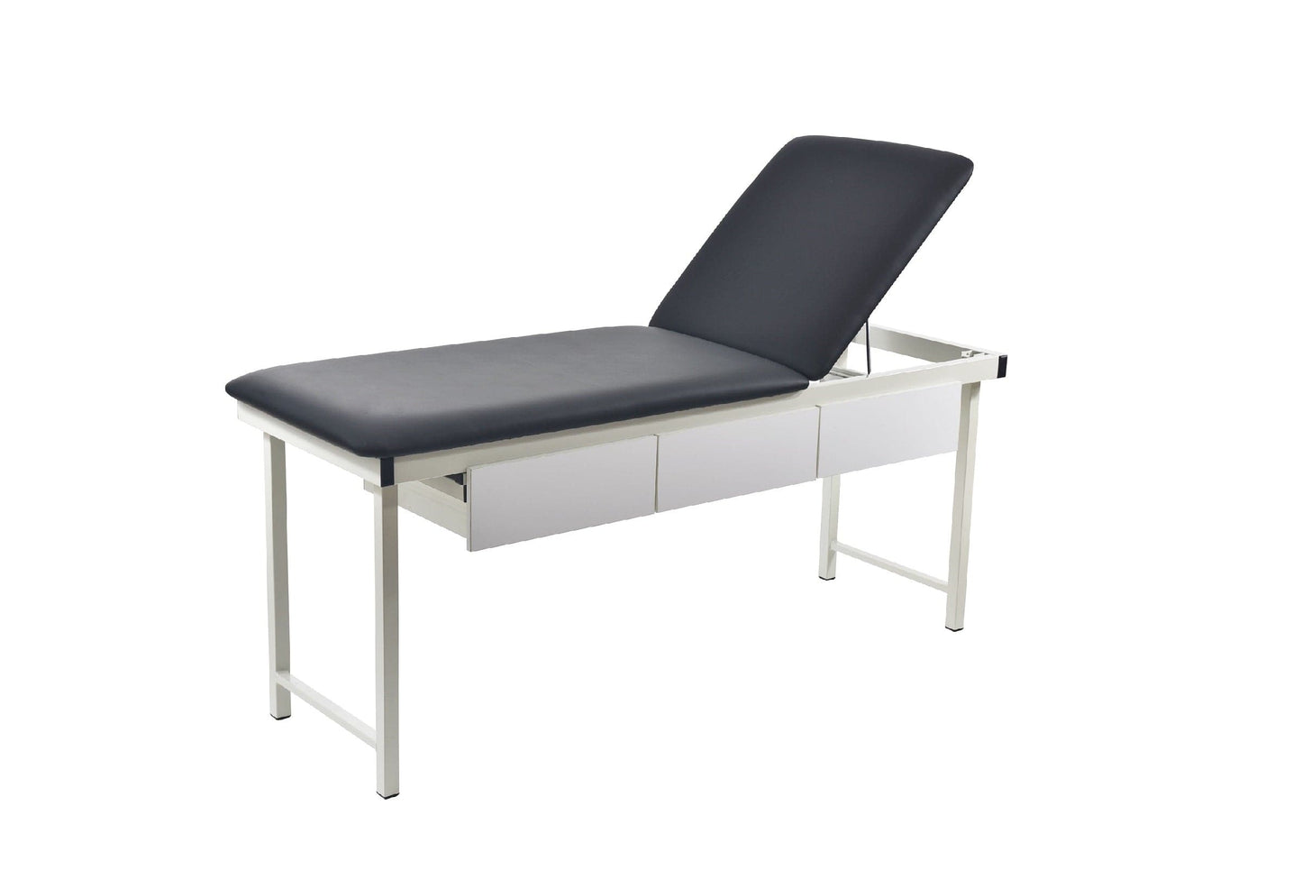 Free Standing Table - Black NO facehole 3 DRAWER (195cm L x 70cm W x 80cm H)