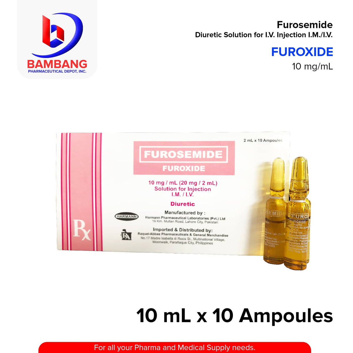 Furosemide AFT 20mg 2mL Injection Ampoule 1