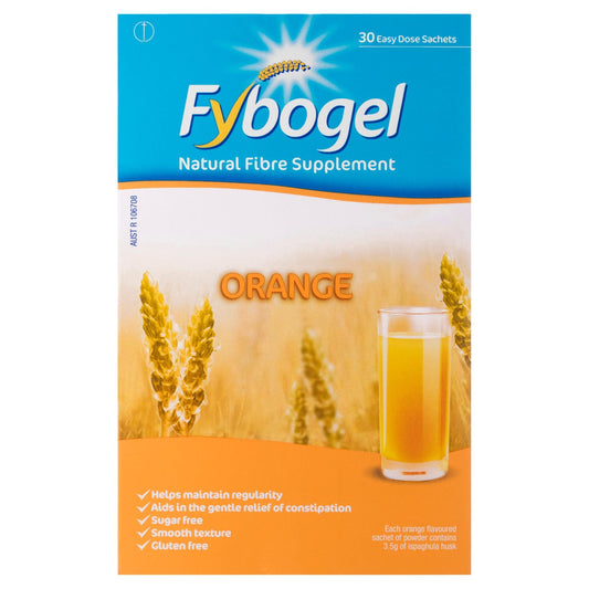 Fybogel Supplements Fybogel Ispaghula Husk Sachets - Orange Flavour, 3.5g