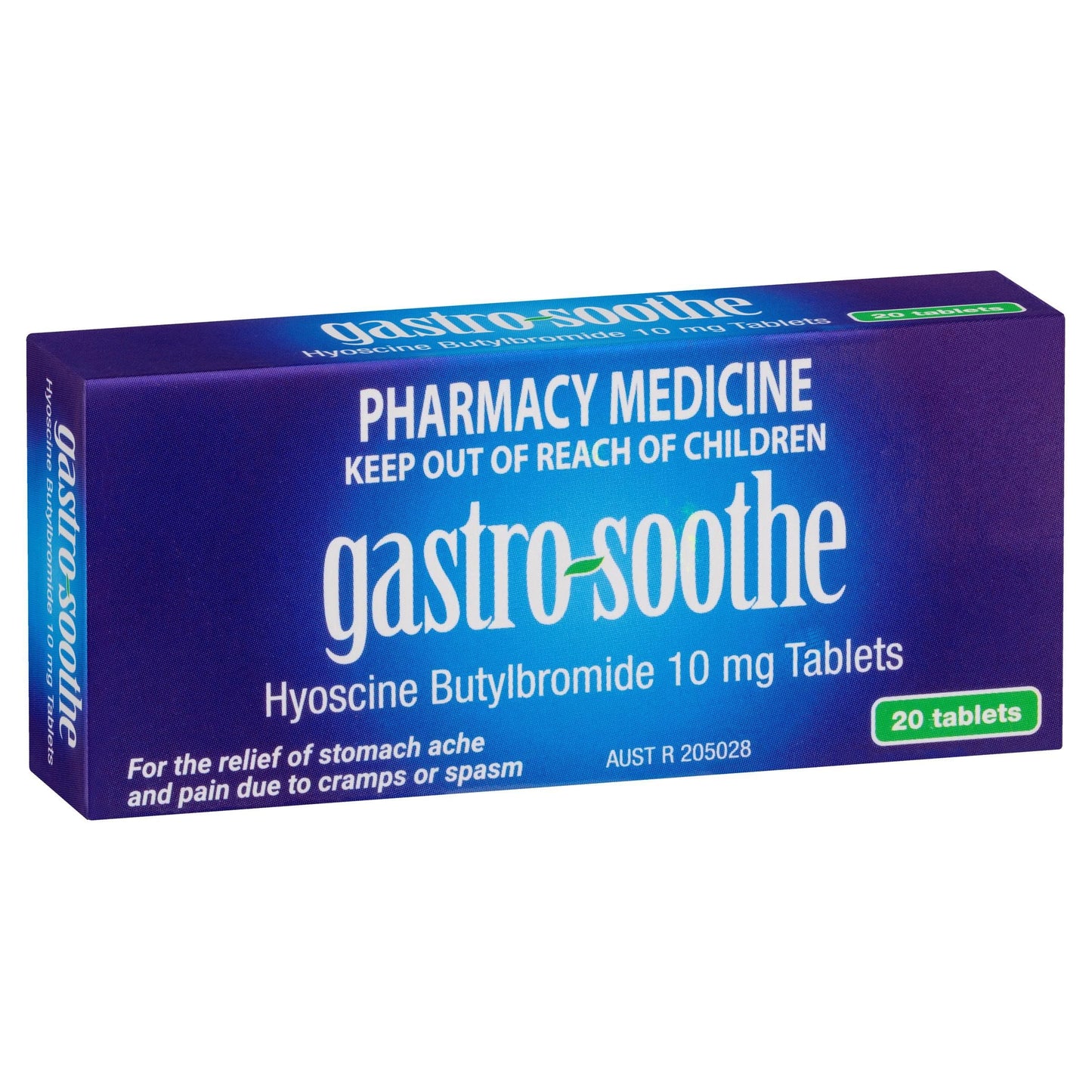 Aft Pharmaceuticals Antispasmodics Gastro-Soothe Hyoscine Butylbromide 10mg Tablets