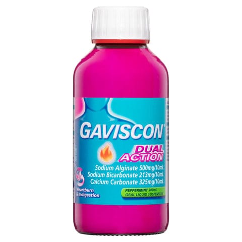 Gaviscon Antacids Gaviscon Double Action Liquid, Mint Flavour - 300ml