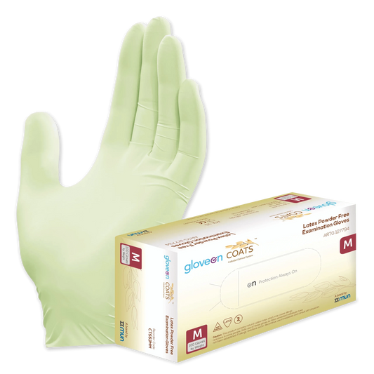 GloveOn COATS Colloidal Oatmeal Coated Latex Exam Gloves