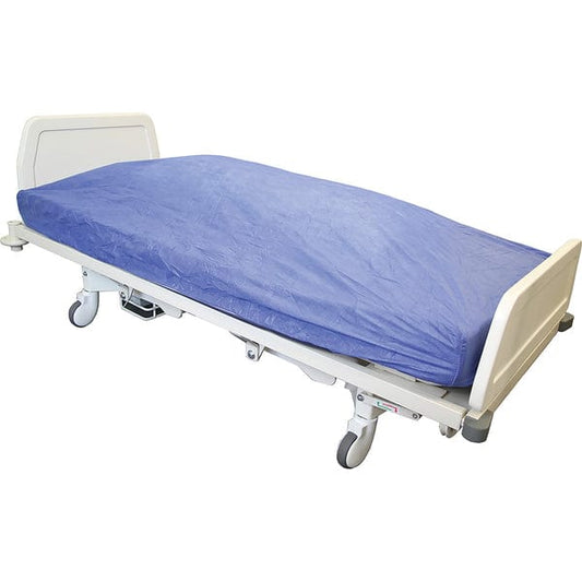 Haines Medical Sheets Haines Disposable Fitted Cover Sheet For Single Bed 210cm x 90cm x 20cm Dark Blu