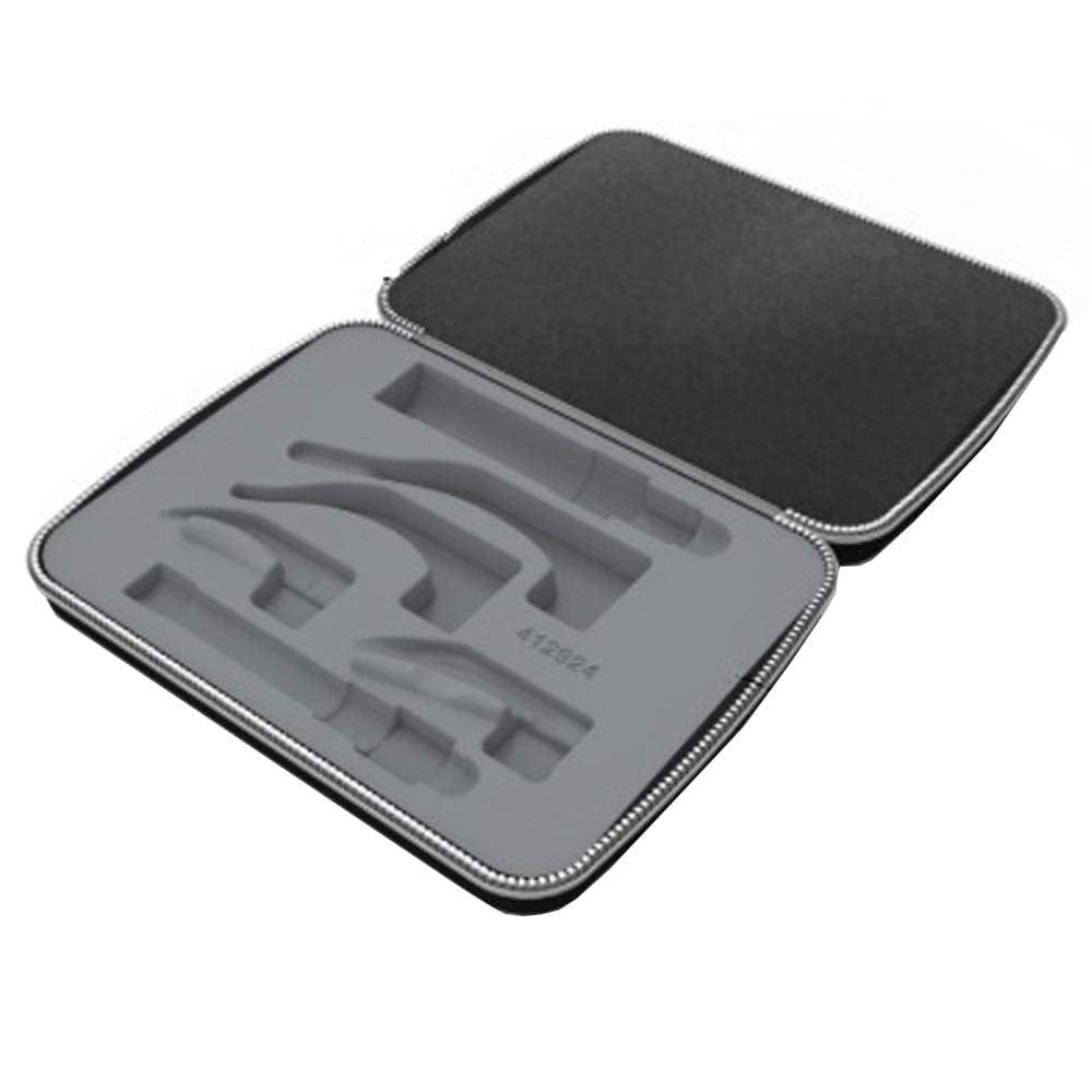 Hard Zippered Case for Macintosh Laryngoscope Set (4 Blades and 2 Handles)