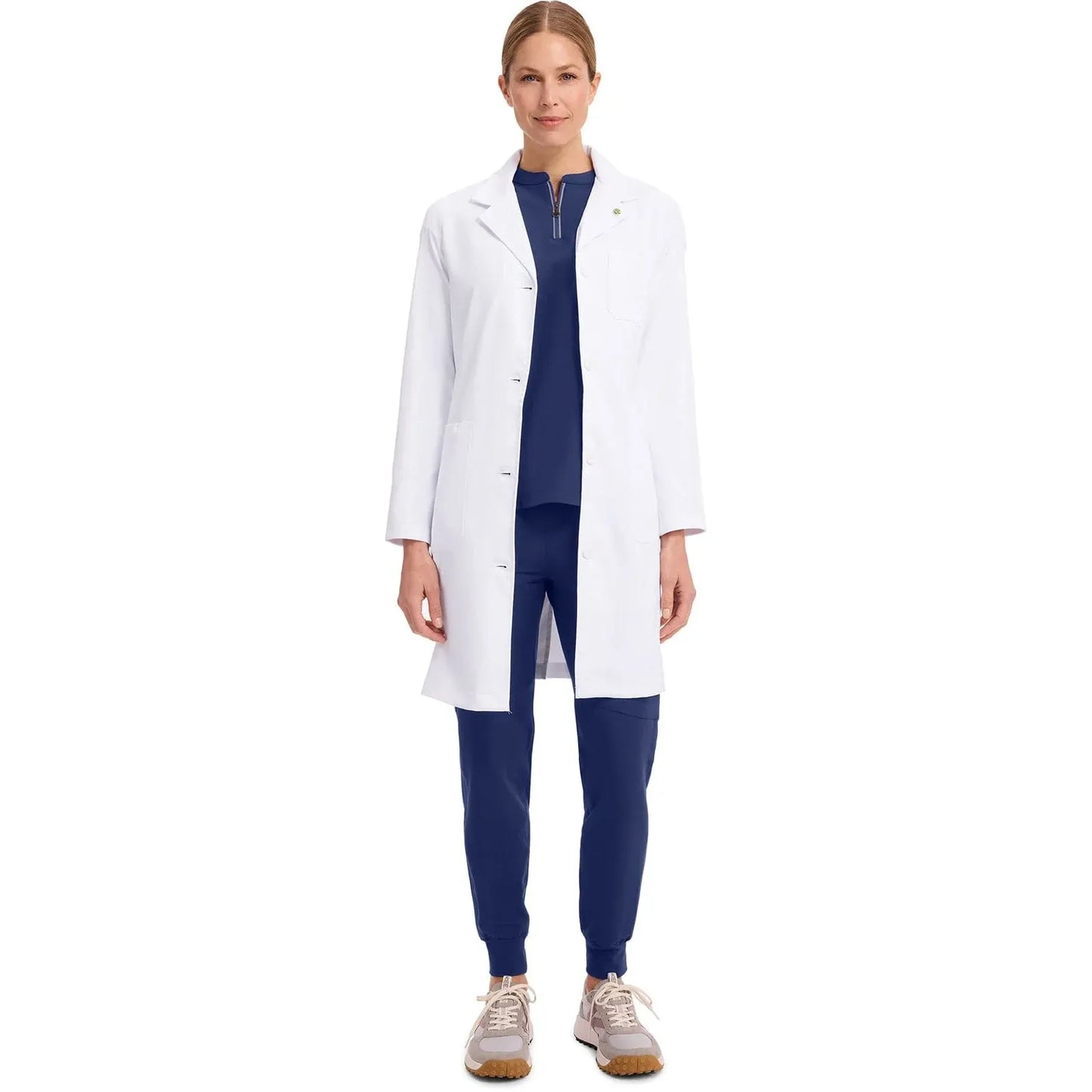 Healing Hands HH White Coat Scrubs 5161 Faye Labcoat Women White