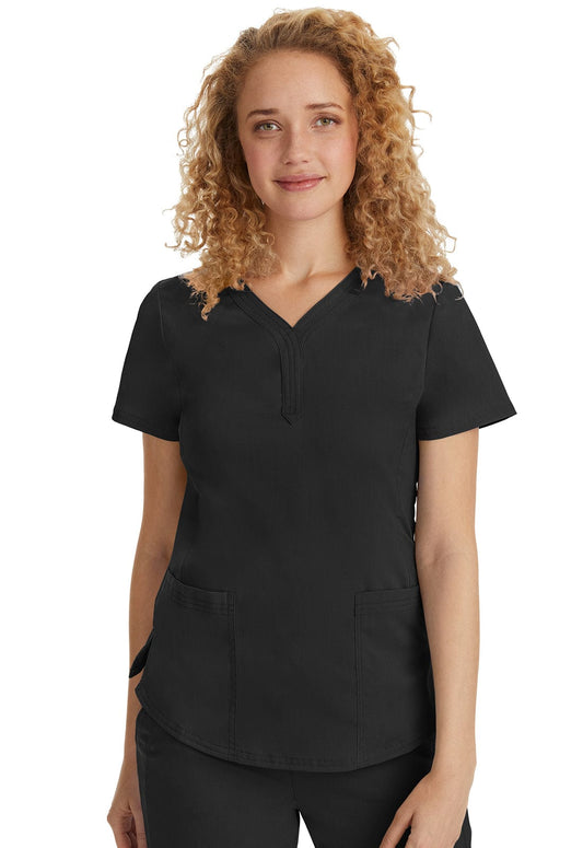Healing Hands Scrub Top 5XL Healing Hands Purple Label 2167 Jane Scrubs Top Women Black