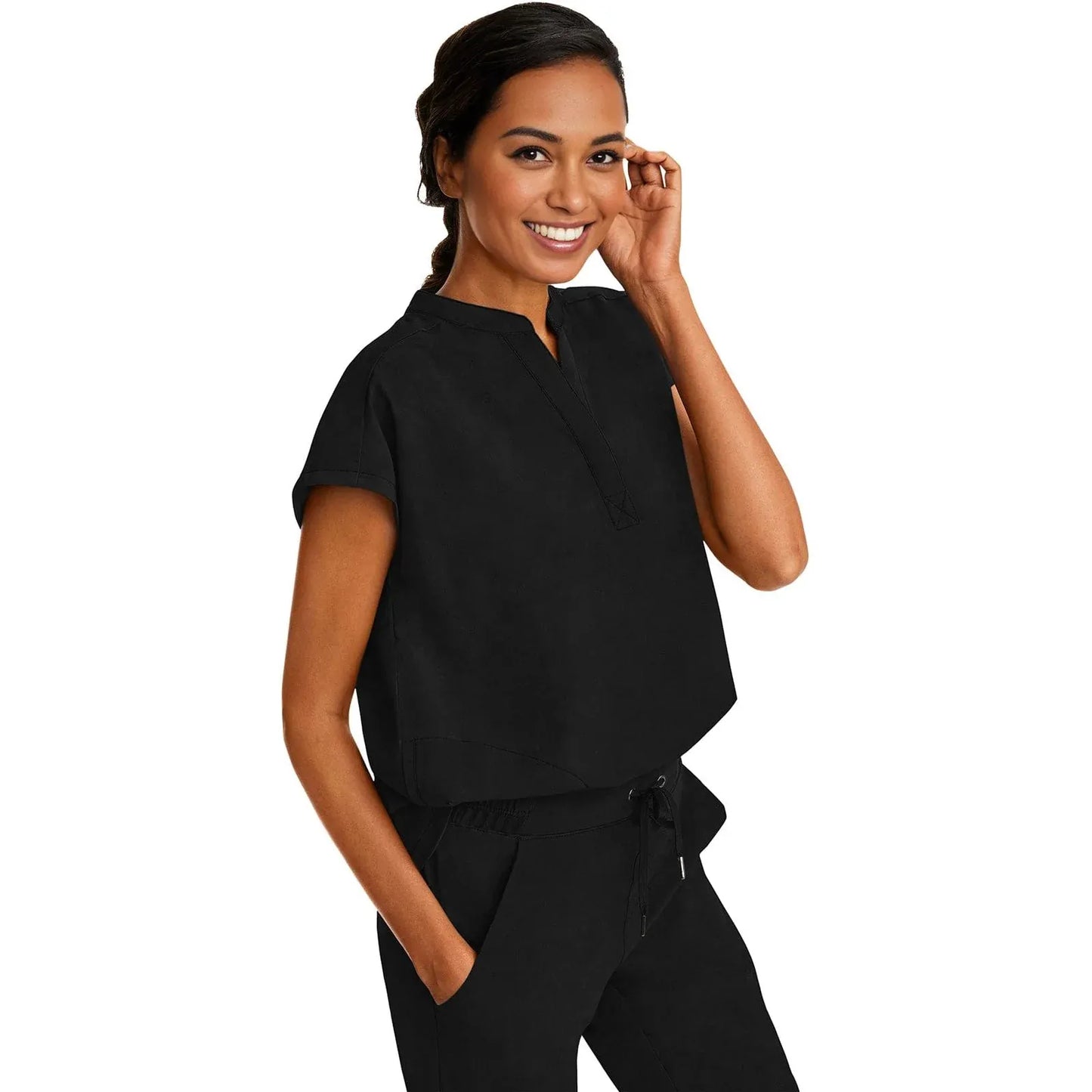 Healing Hands Purple Label Scrubs 2152 Journey Top Women Black