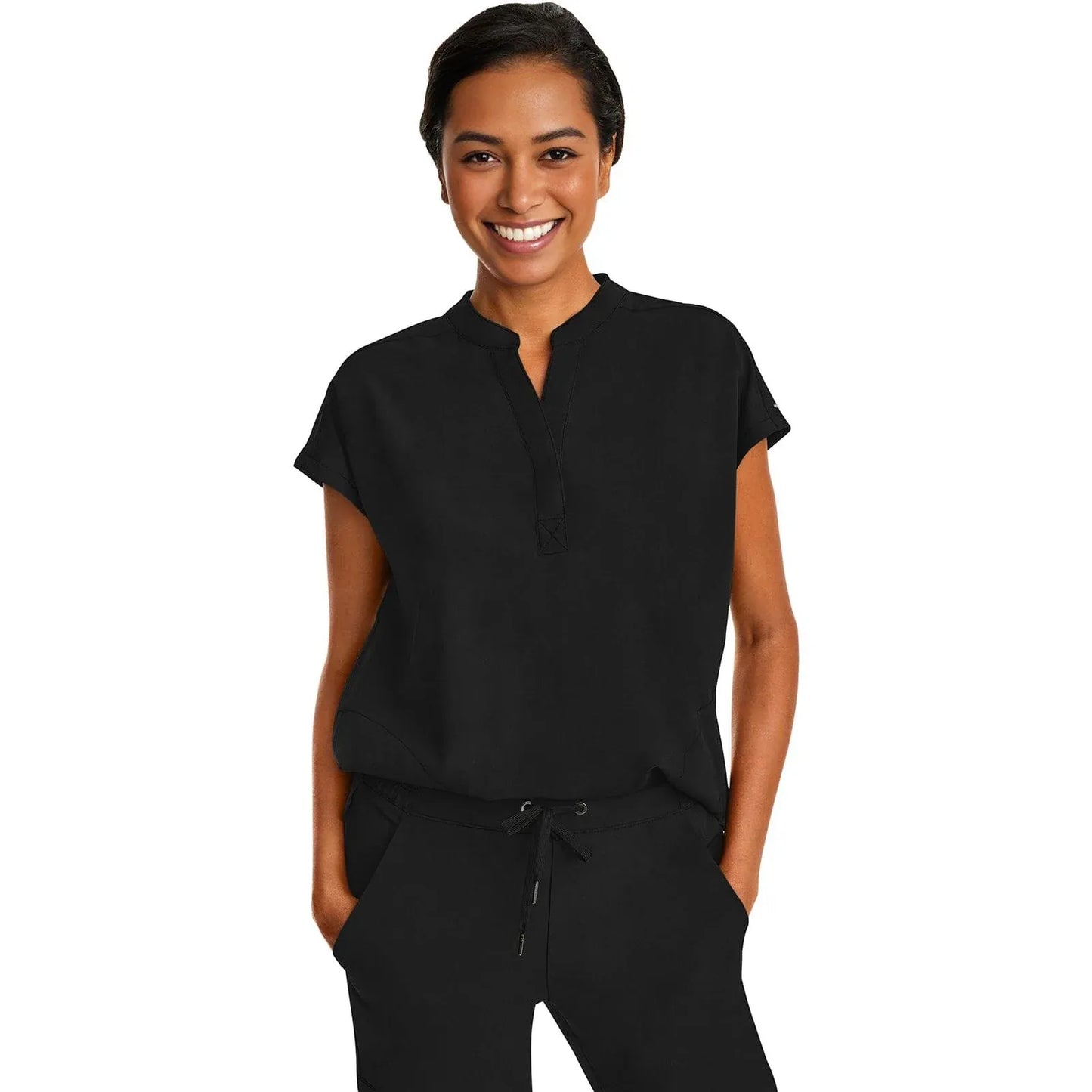Healing Hands Purple Label Scrubs 2152 Journey Top Women Black
