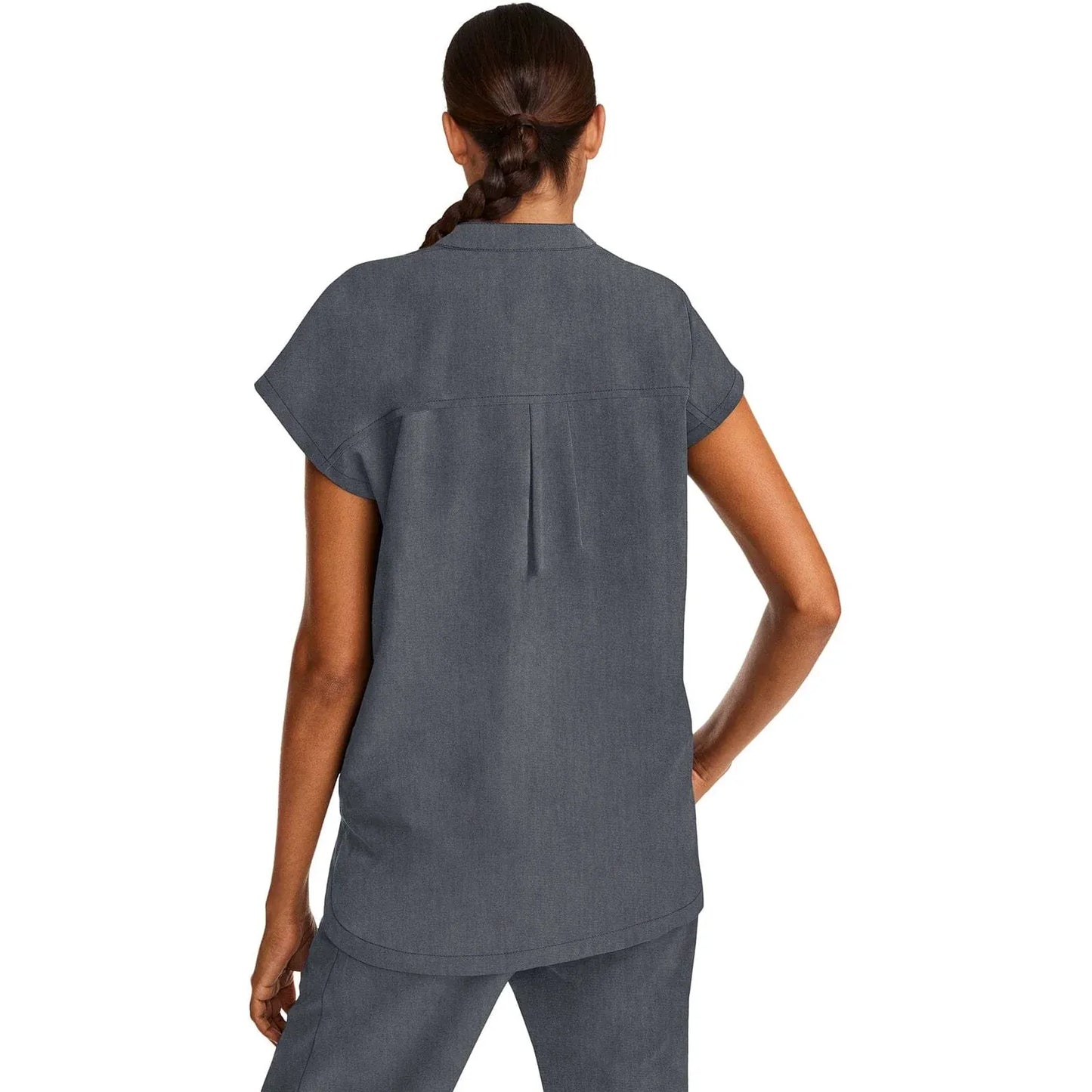 Healing Hands Purple Label Scrubs 2152 Journey Top Women Heather Grey
