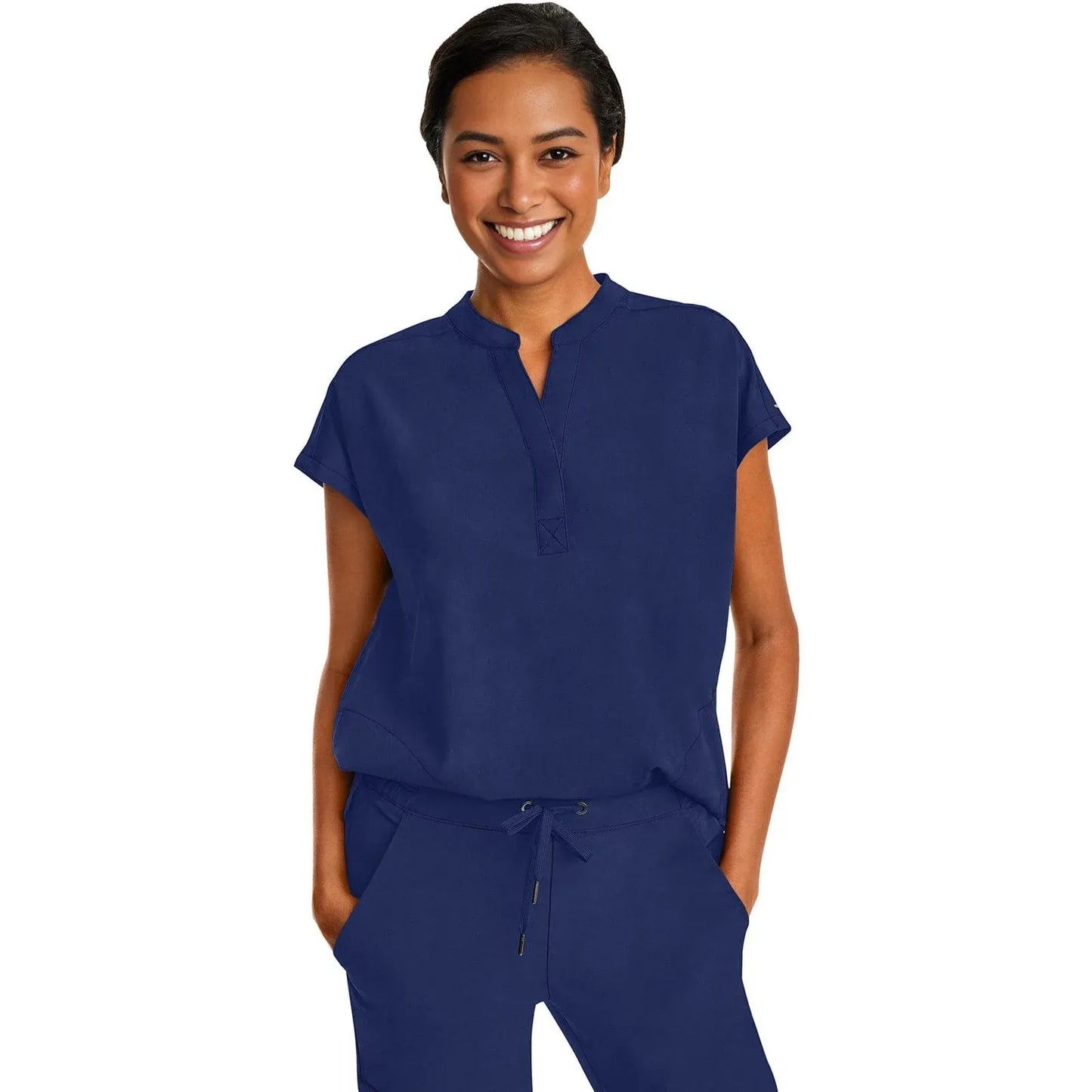 Healing Hands Purple Label Scrubs 2152 Journey Top Women Navy