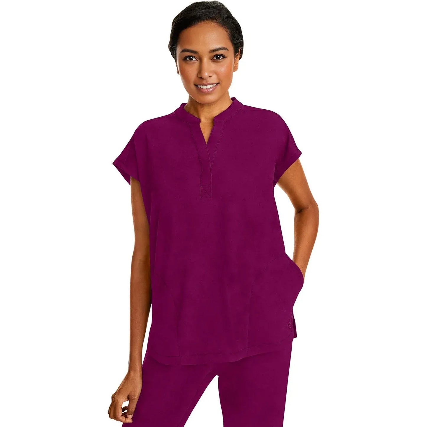 Healing Hands Purple Label Scrubs 2152 Journey Top Women Wine