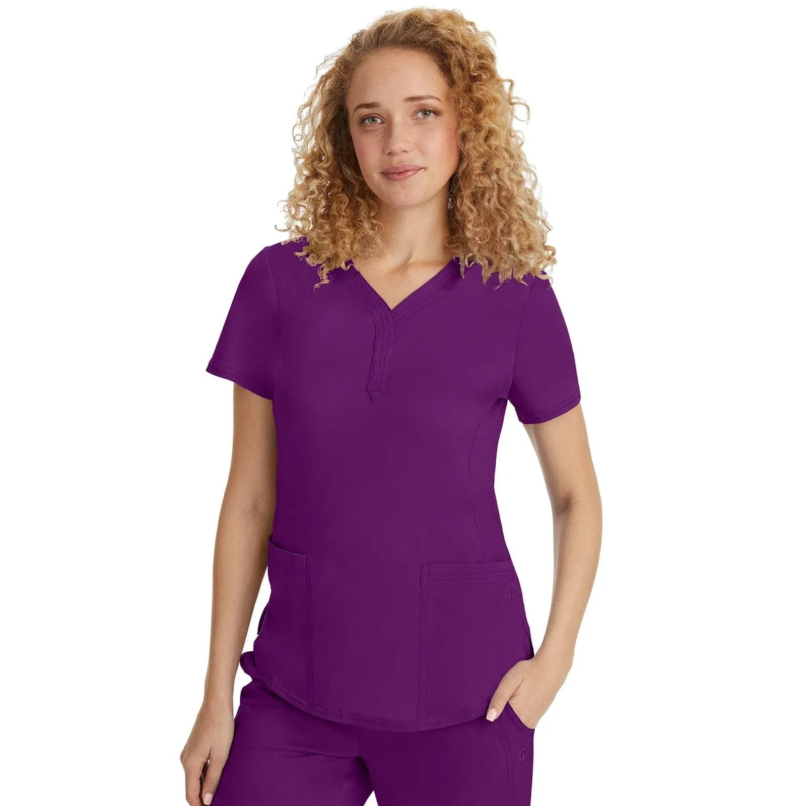 Healing Hands Scrub Top 5XL Healing Hands Purple Label Scrubs 2167 Jane Top Women Eggplant