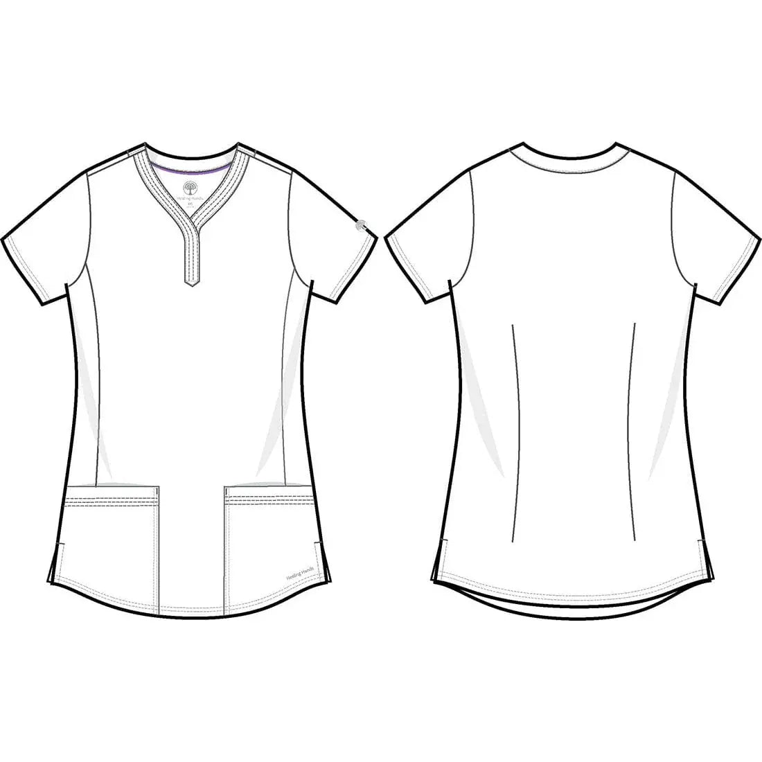 Healing Hands Scrub Top Healing Hands Purple Label 2167 Jane Scrubs Top Women Black