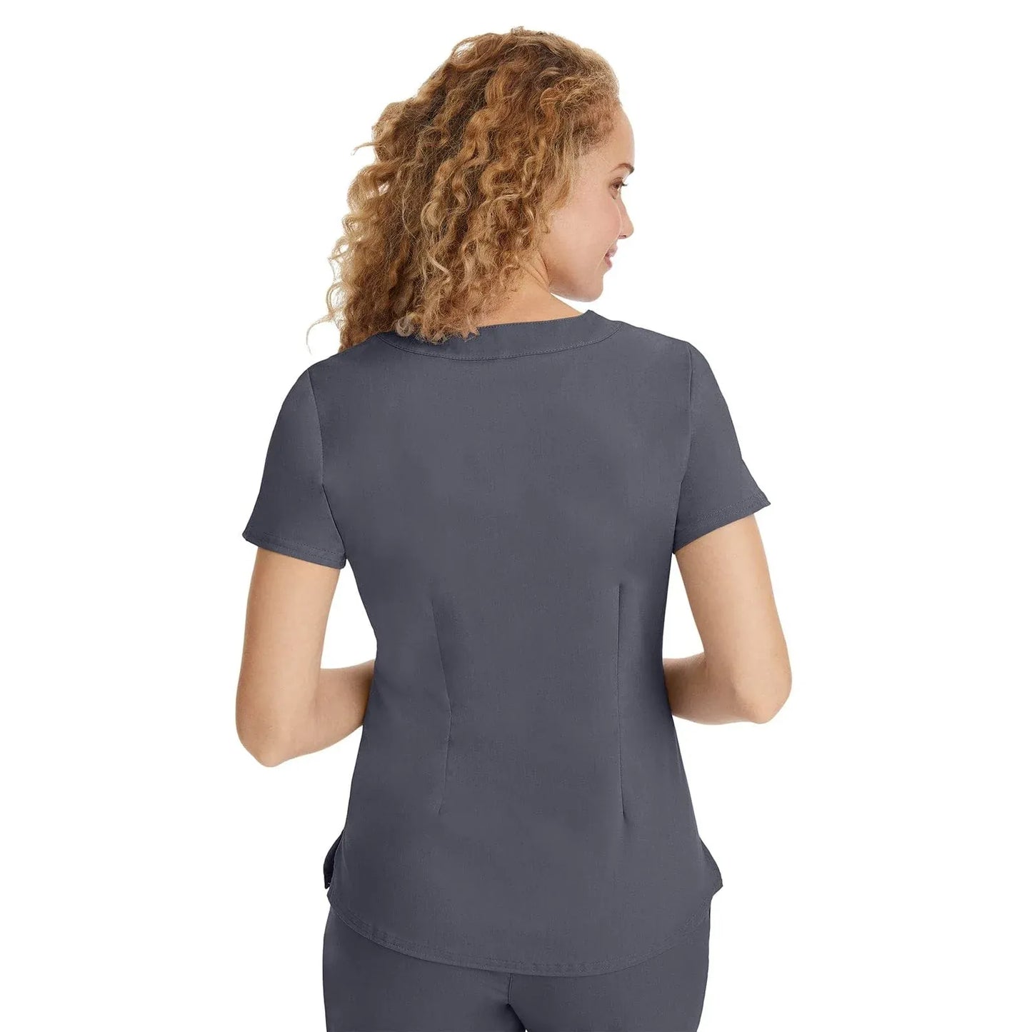 Healing Hands Purple Label Scrubs 2167 Jane Top Women Pewter