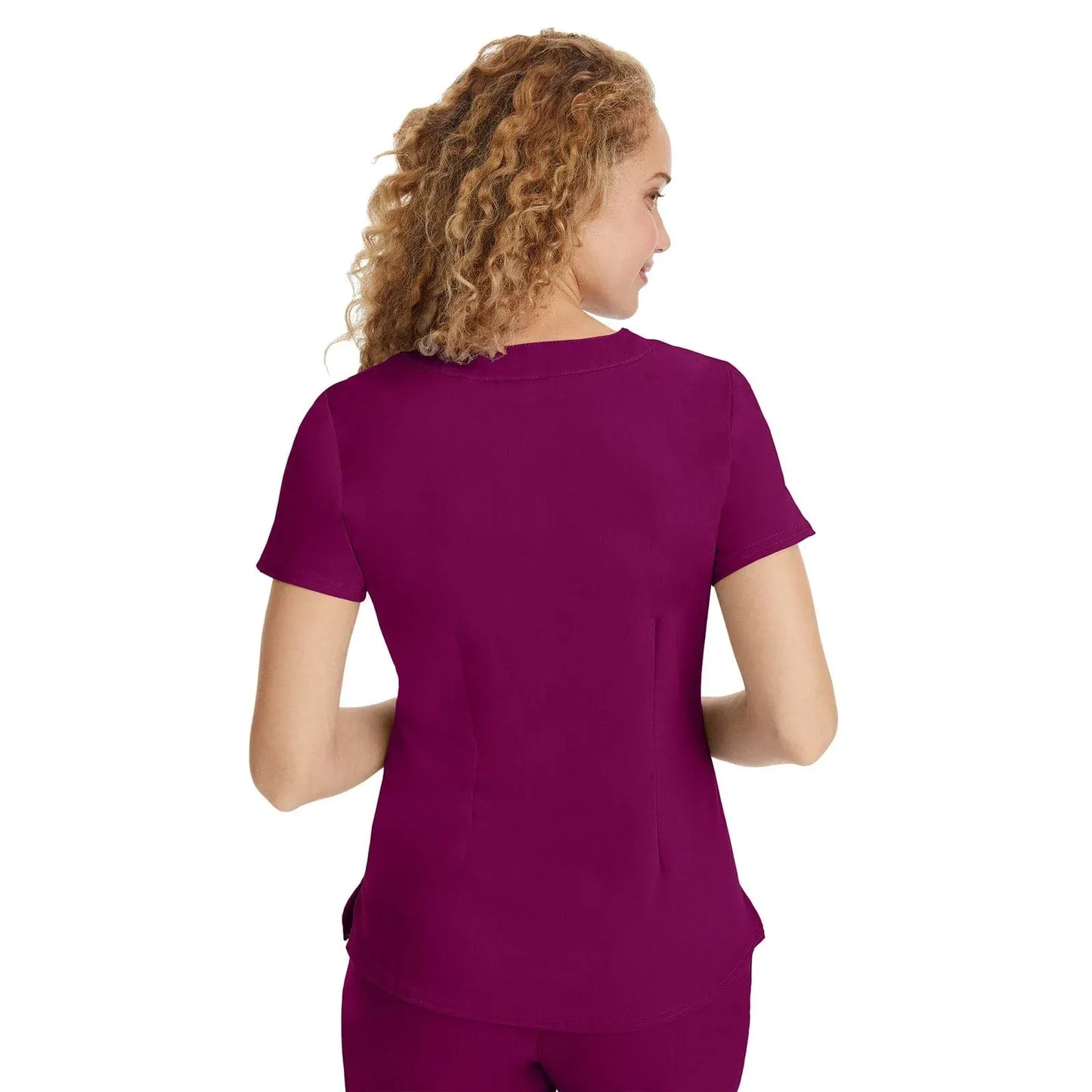 Healing Hands Purple Label Scrubs 2167 Jane Top Women Wine