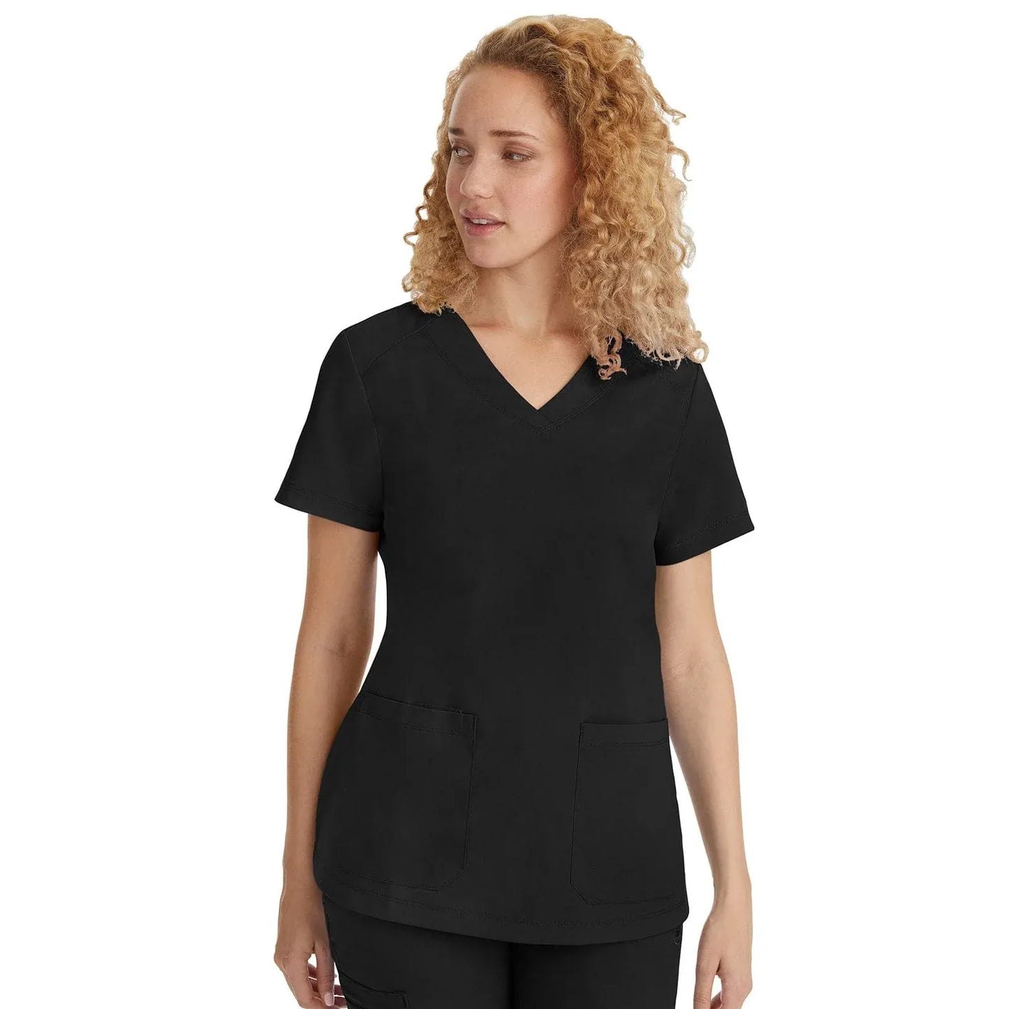 Healing Hands Purple Label Scrubs 2320 Jill Top Women Black