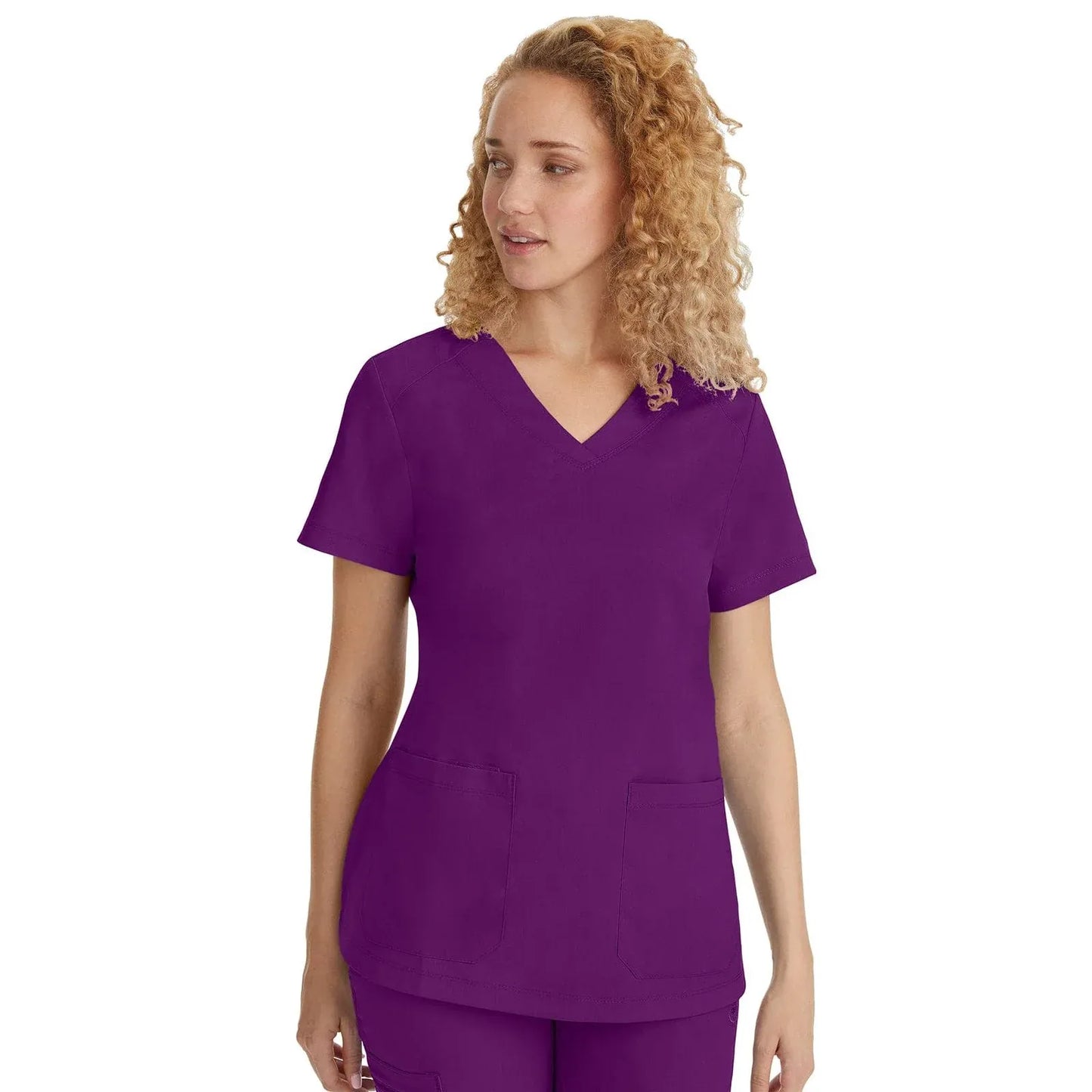 Healing Hands Purple Label Scrubs 2320 Jill Top Women Eggplant