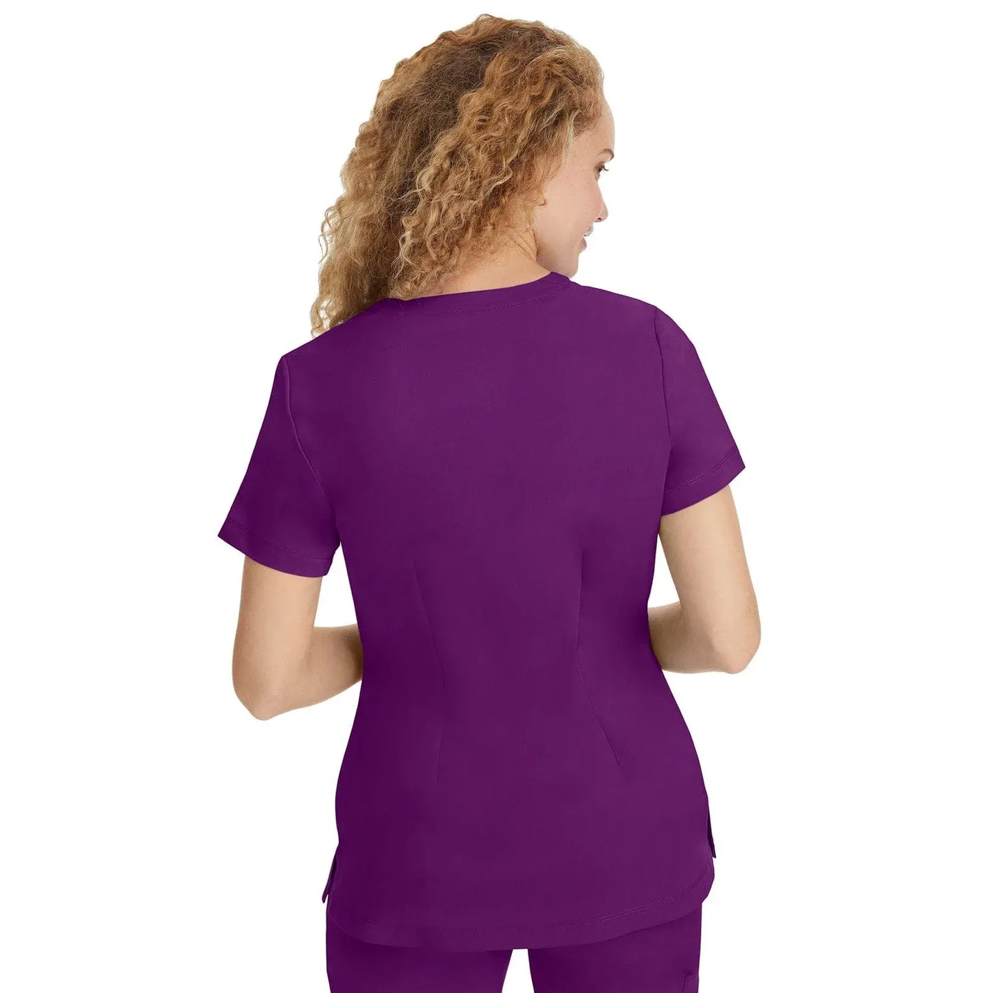 Healing Hands Purple Label Scrubs 2320 Jill Top Women Eggplant