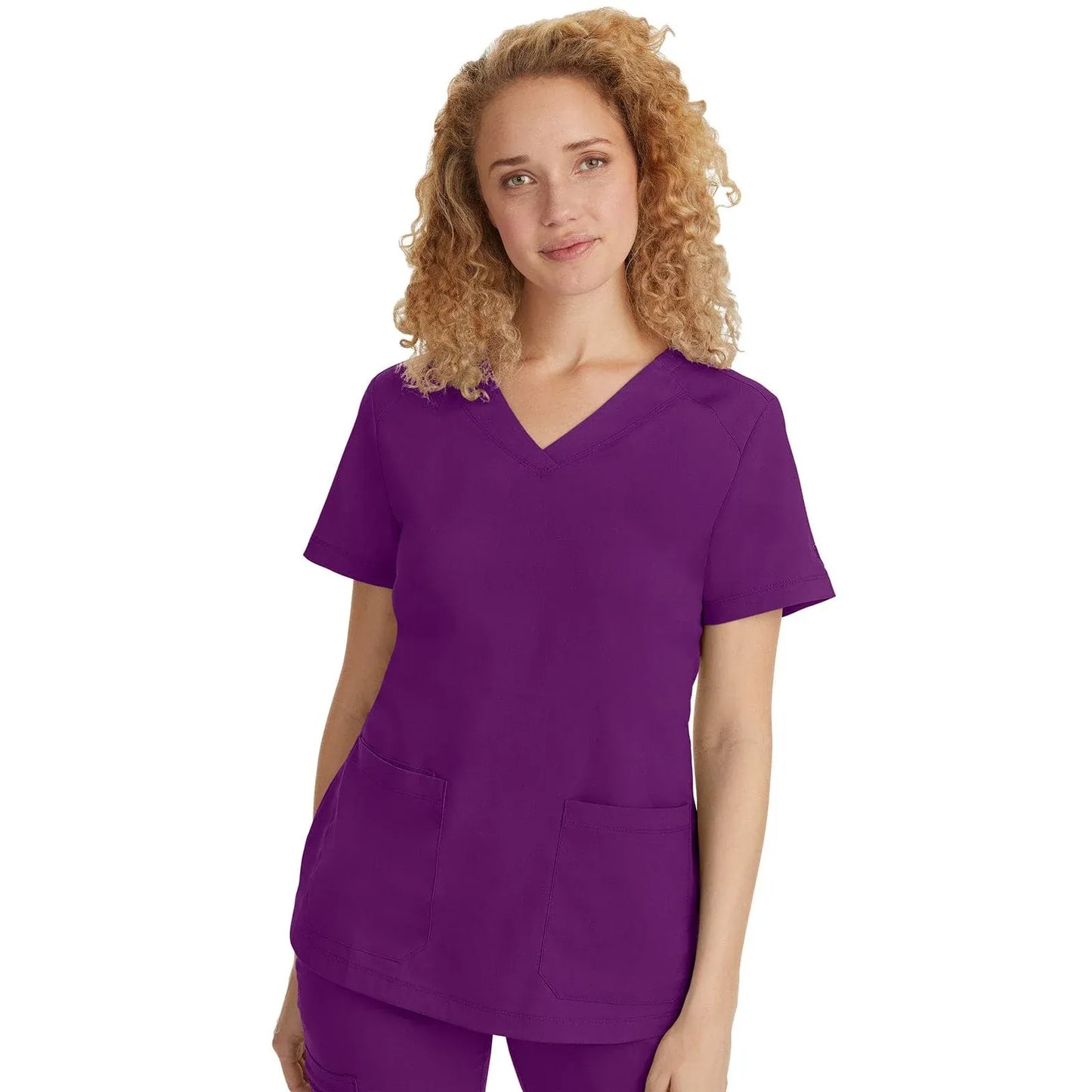 Healing Hands Purple Label Scrubs 2320 Jill Top Women Eggplant