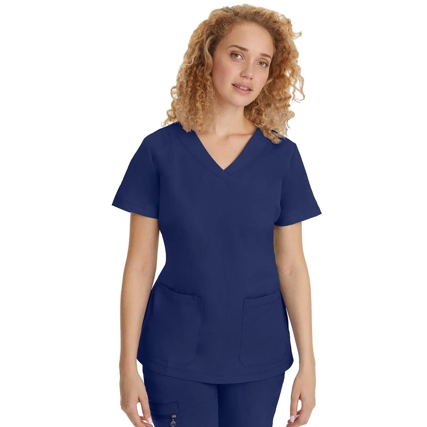 Healing Hands Purple Label Scrubs 2320 Jill Top Women Navy