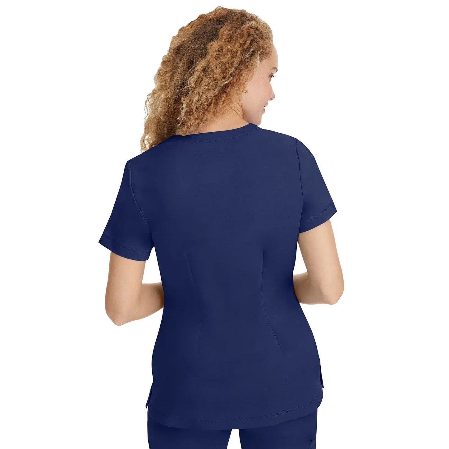 Healing Hands Purple Label Scrubs 2320 Jill Top Women Navy